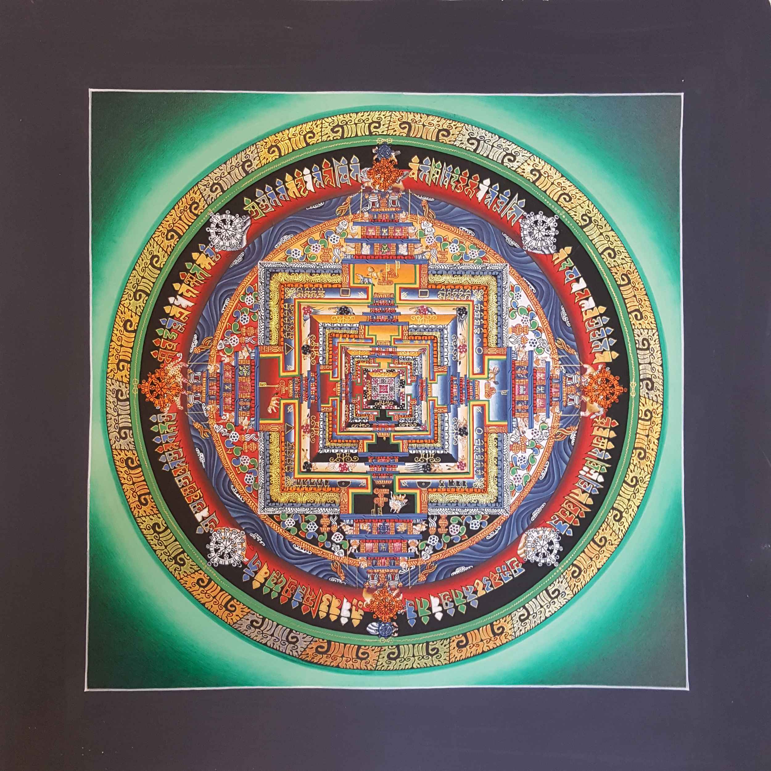 Green Kalachakra Mandala <span Style=