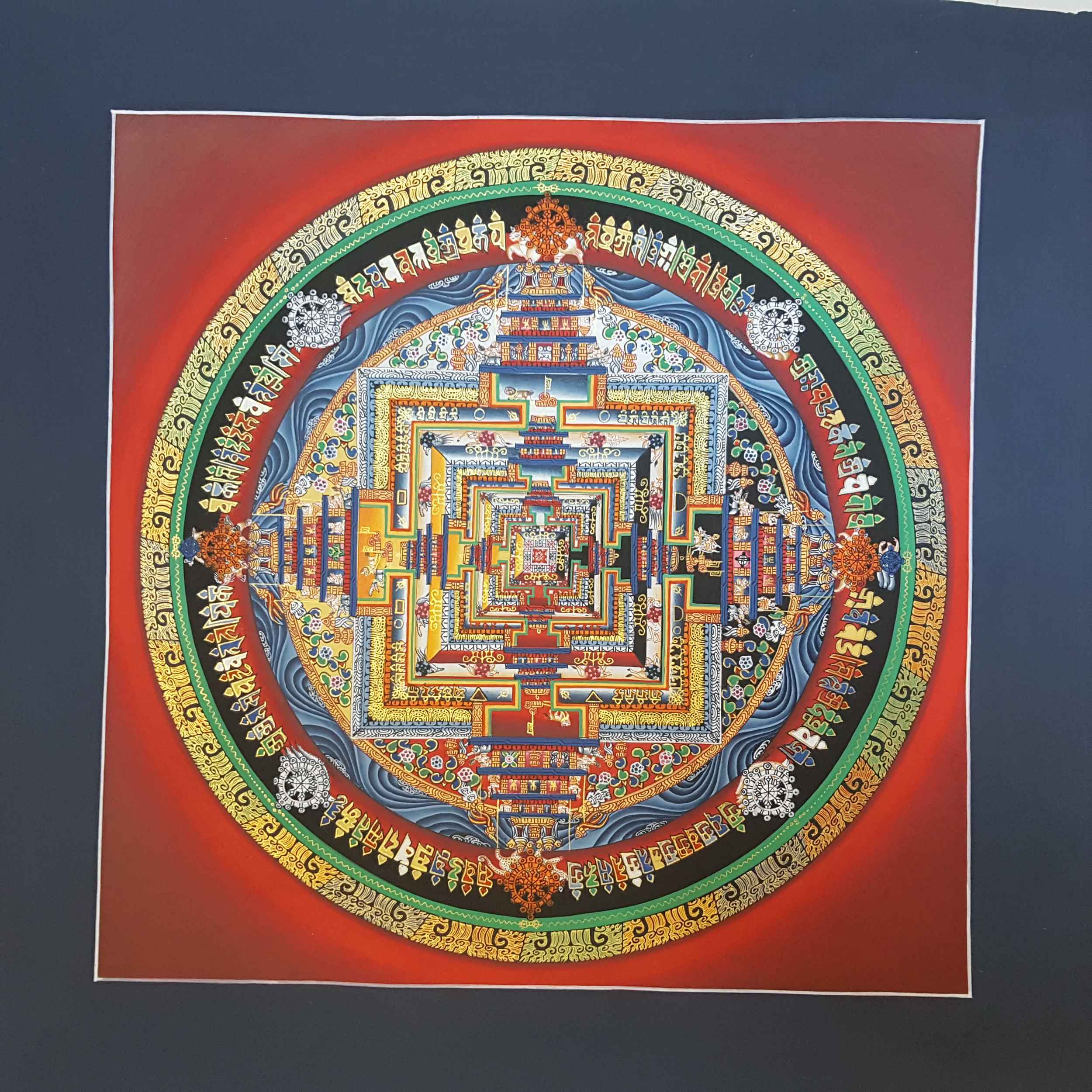 Red Kalachakra Mandala <span Style=