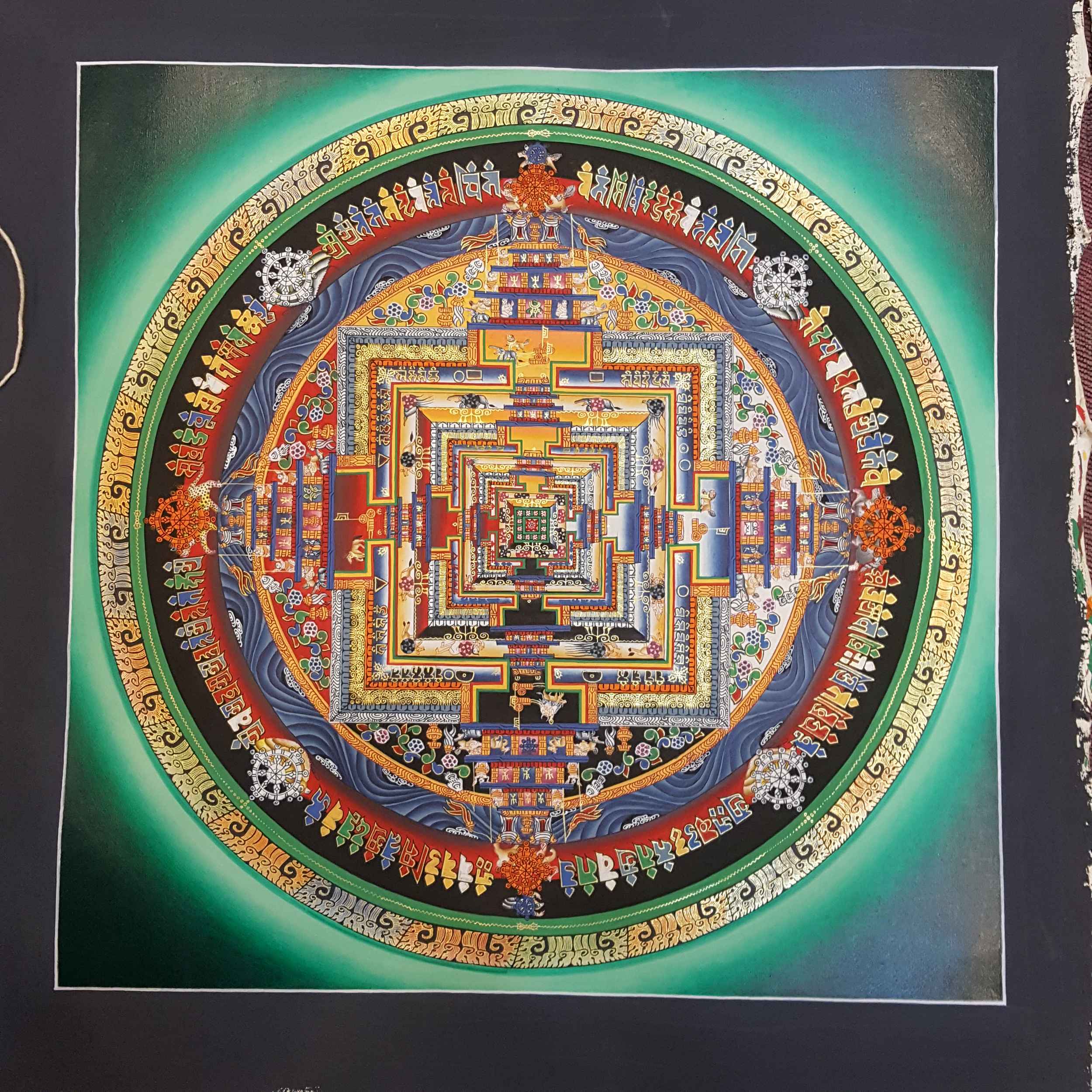 Green Kalachakra Mandala <span Style=