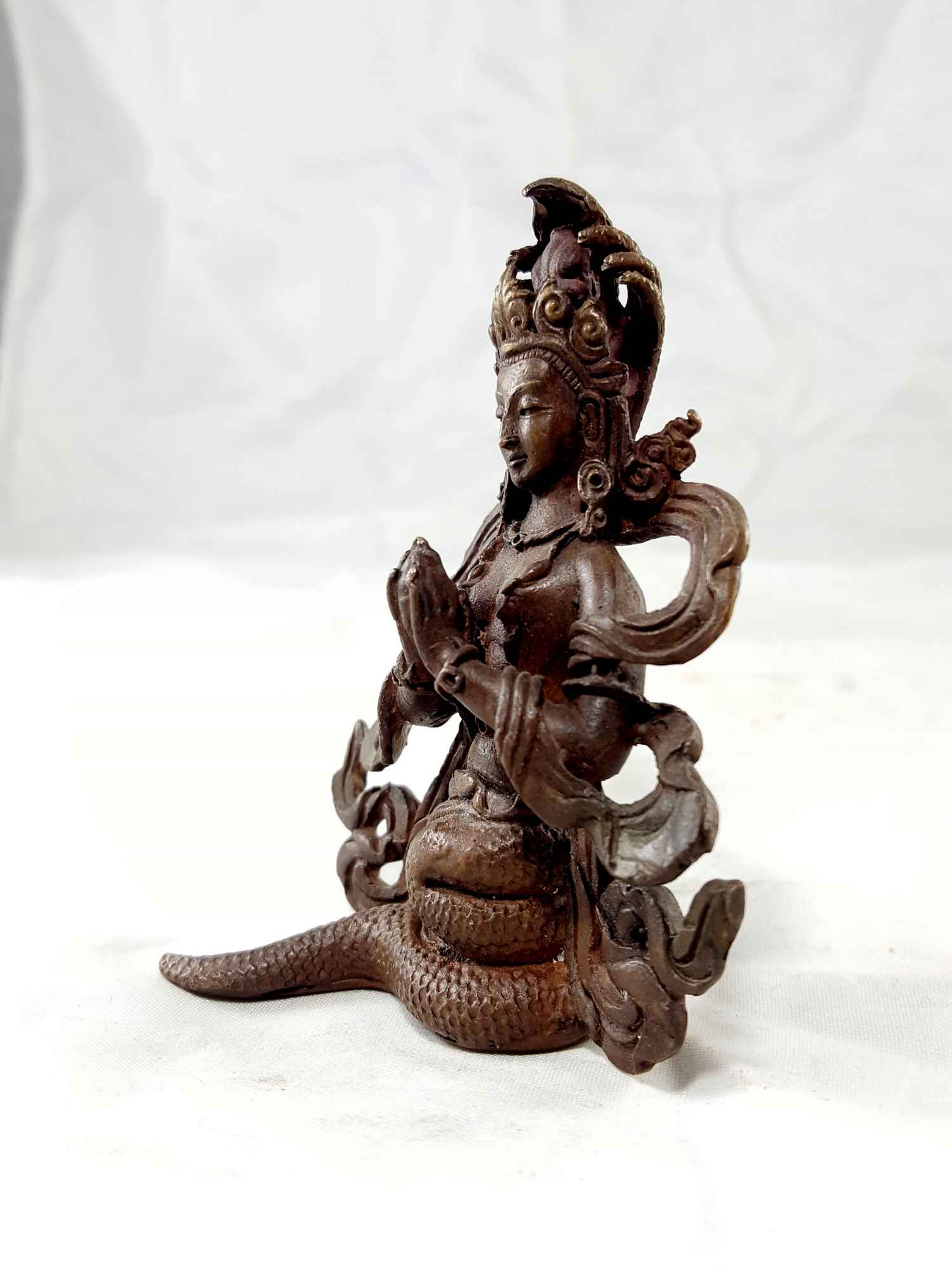 Nagakanya Copper Miniature Statue hq, hand Detailed