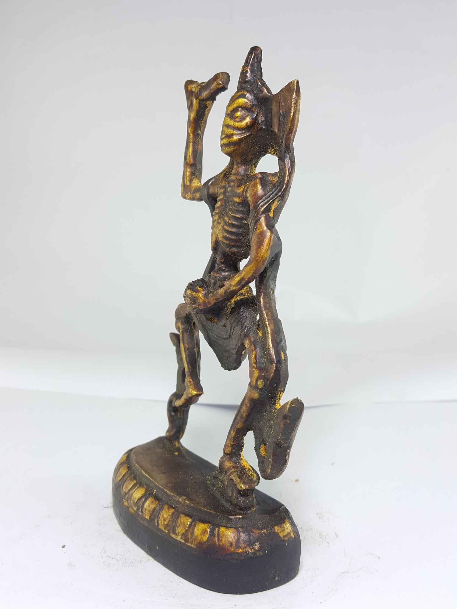 Brass Citipati Statue With Antique Finishing