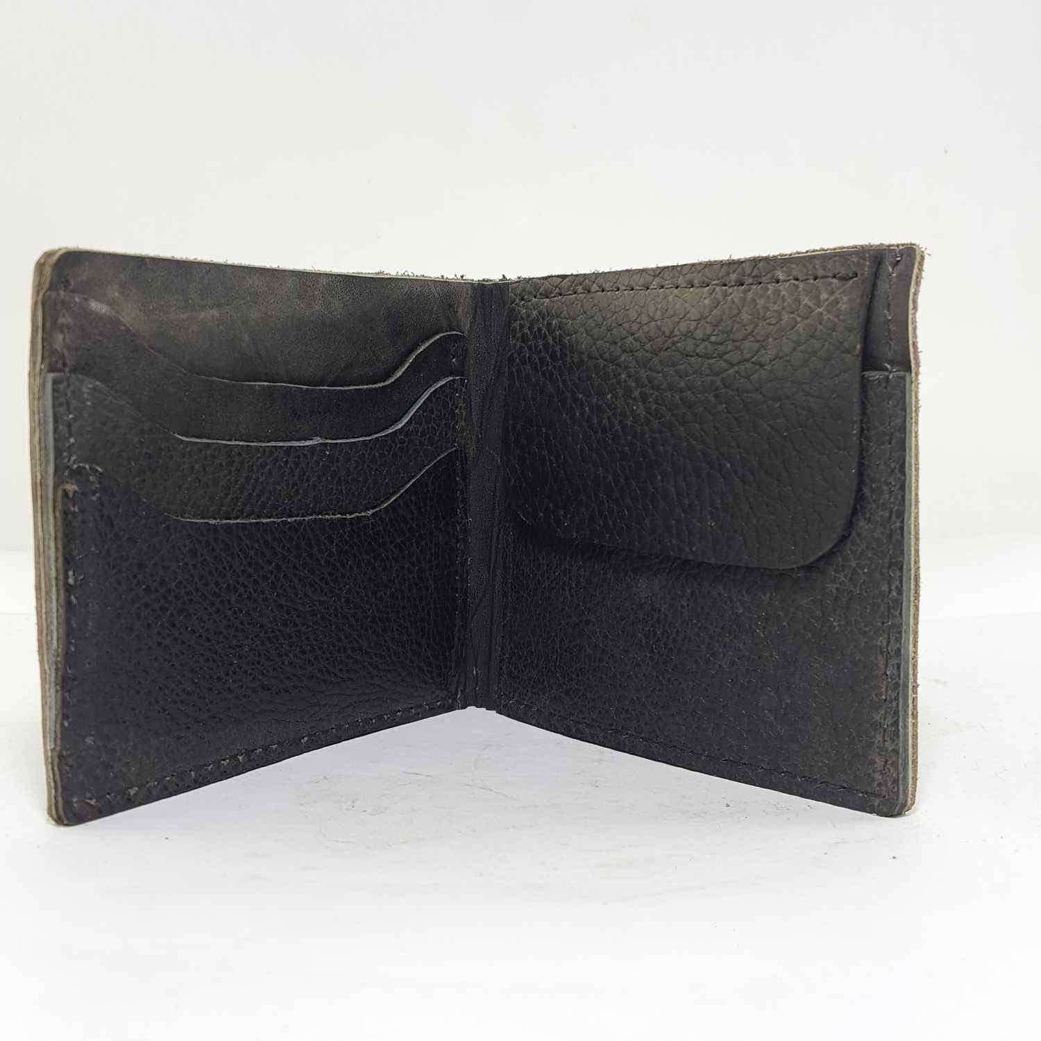Pure Leather Handmade Wallet 5 Pocket, brown