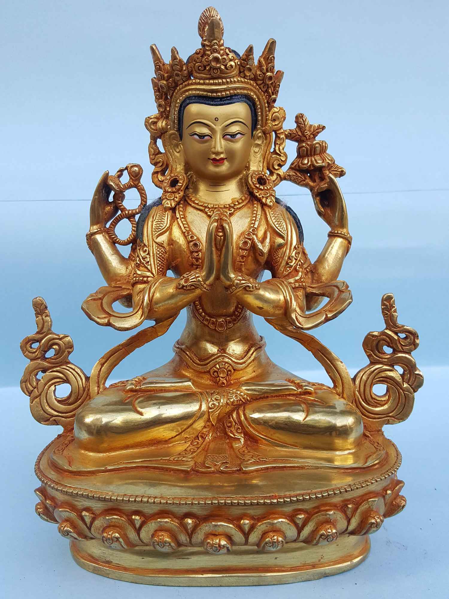 Chenrezig - Tibetan Handmade Statue <span Style=