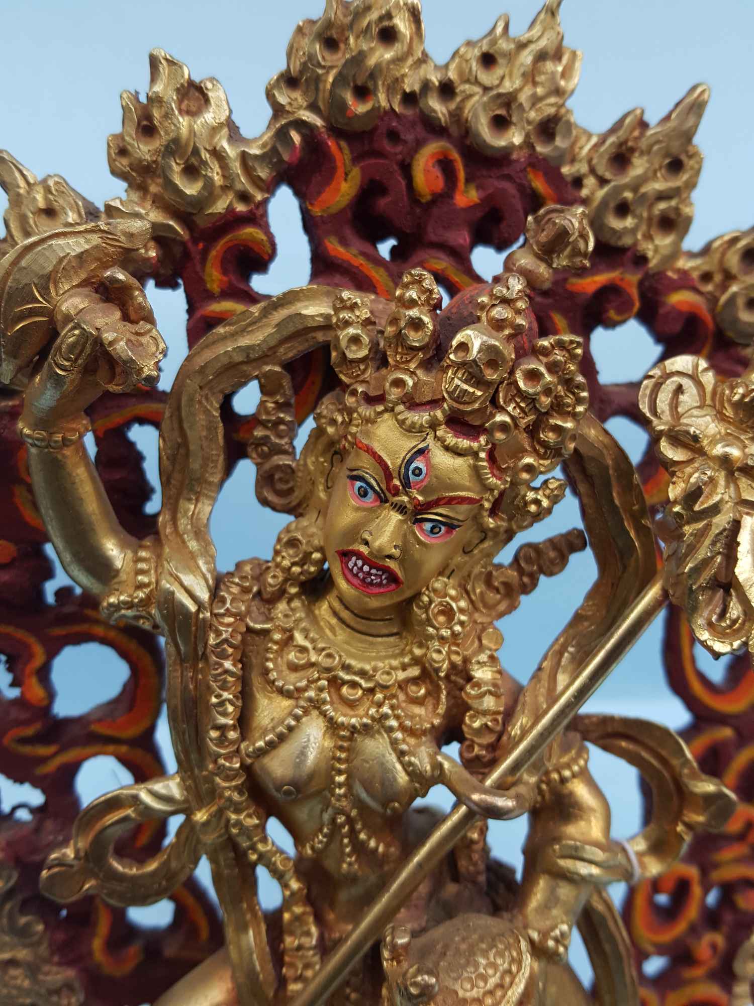Vajravarahi - Dorje Phagmo Yogini- Tibetan Handmade Statue <span Style=