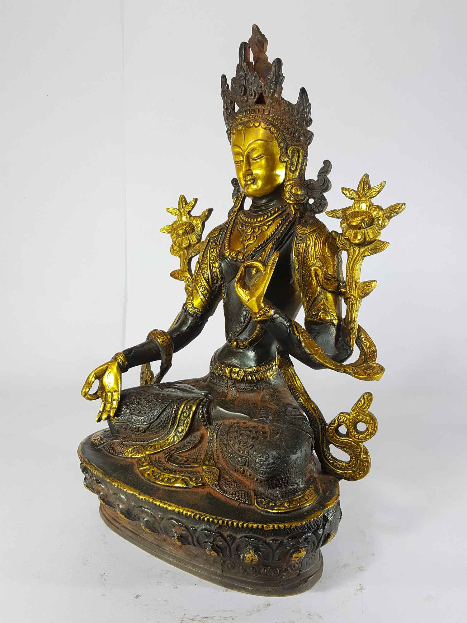 Tibetan Whitetara Statue <span Style=