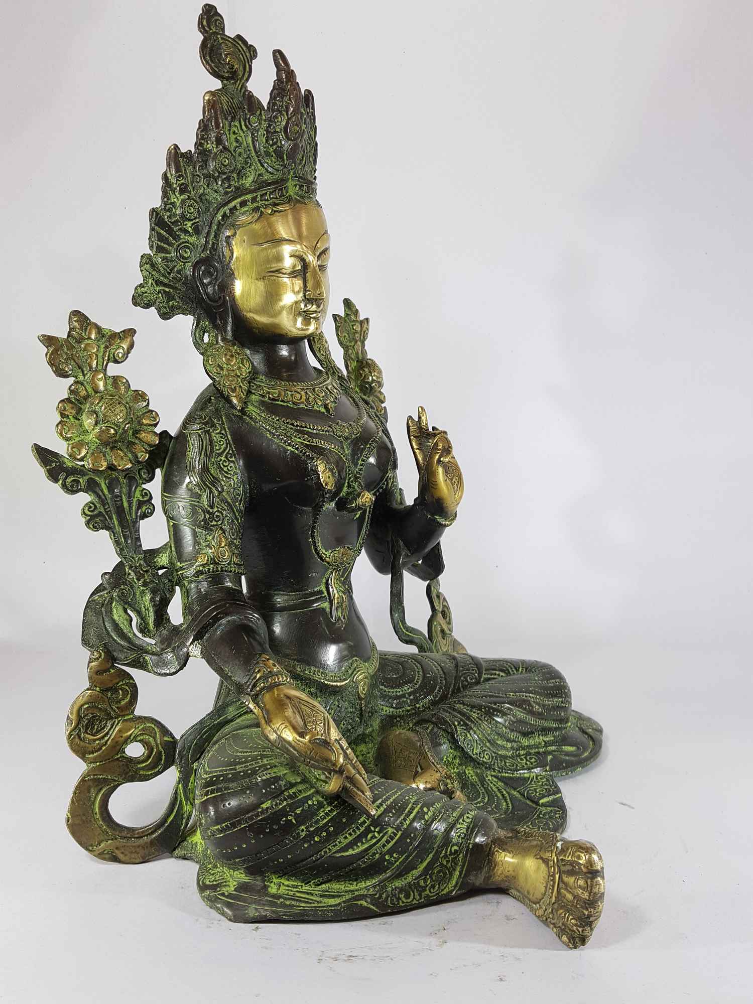 Arya Green Tara Statue <span Style=