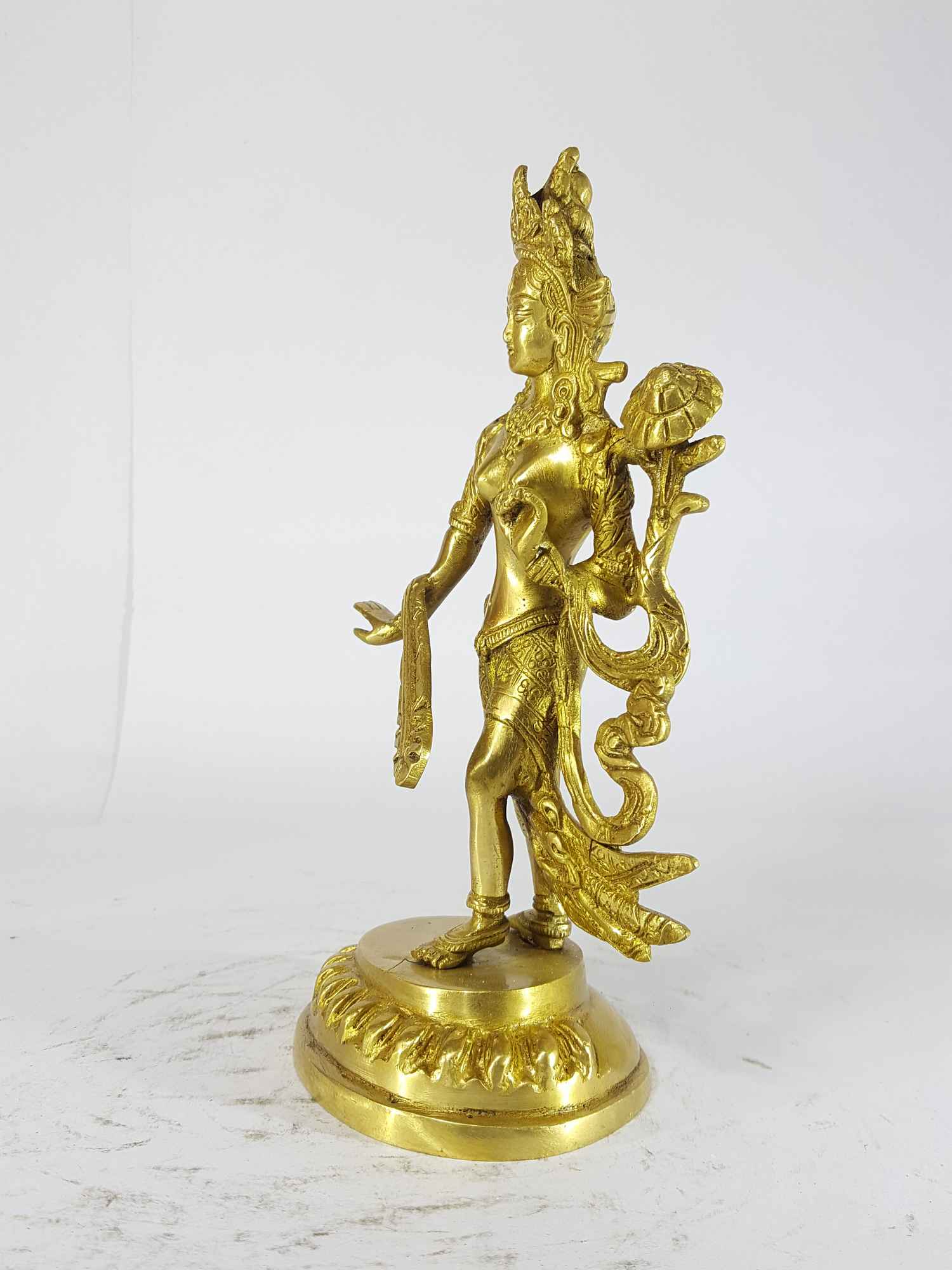 Dancing White Tara Statue <span Style=