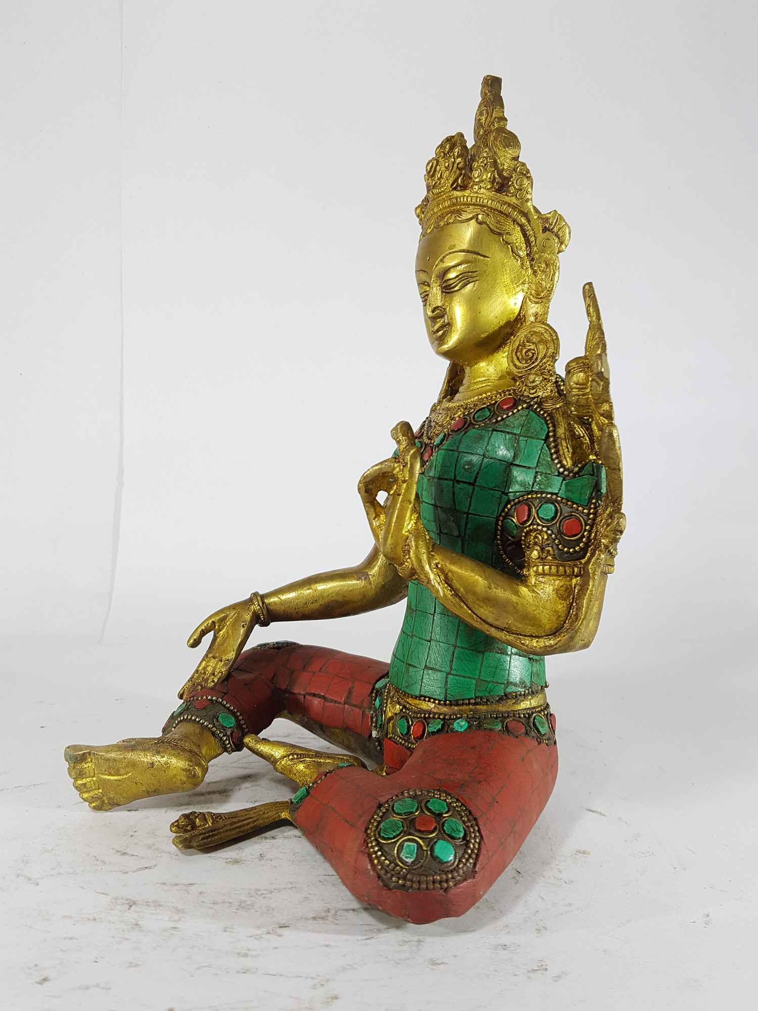 Arya Green Tara Statue <span Style=