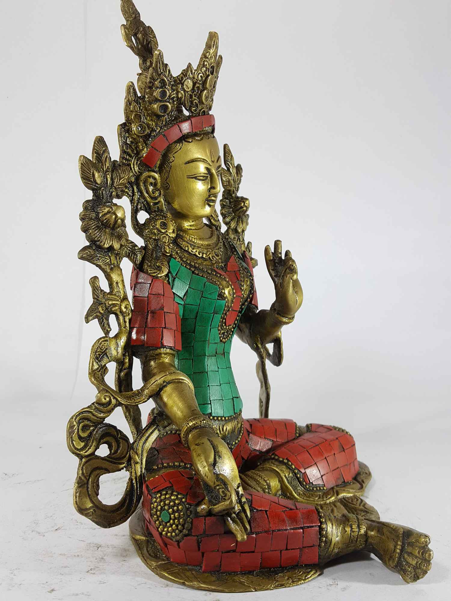 Arya Green Tara Statue <span Style=