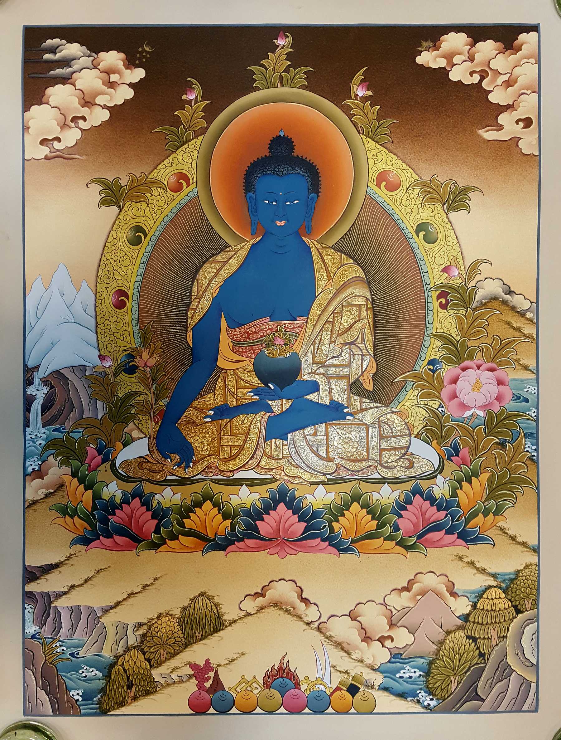 Thangka Medicine Buddha <span Style=