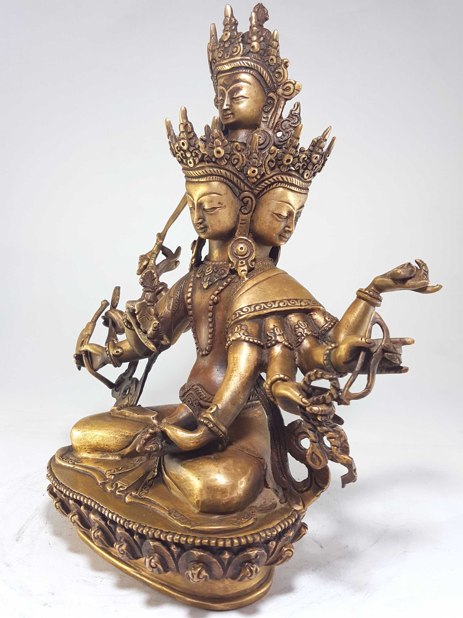 Maha Vajrasattva Statue In Bronze Finishing