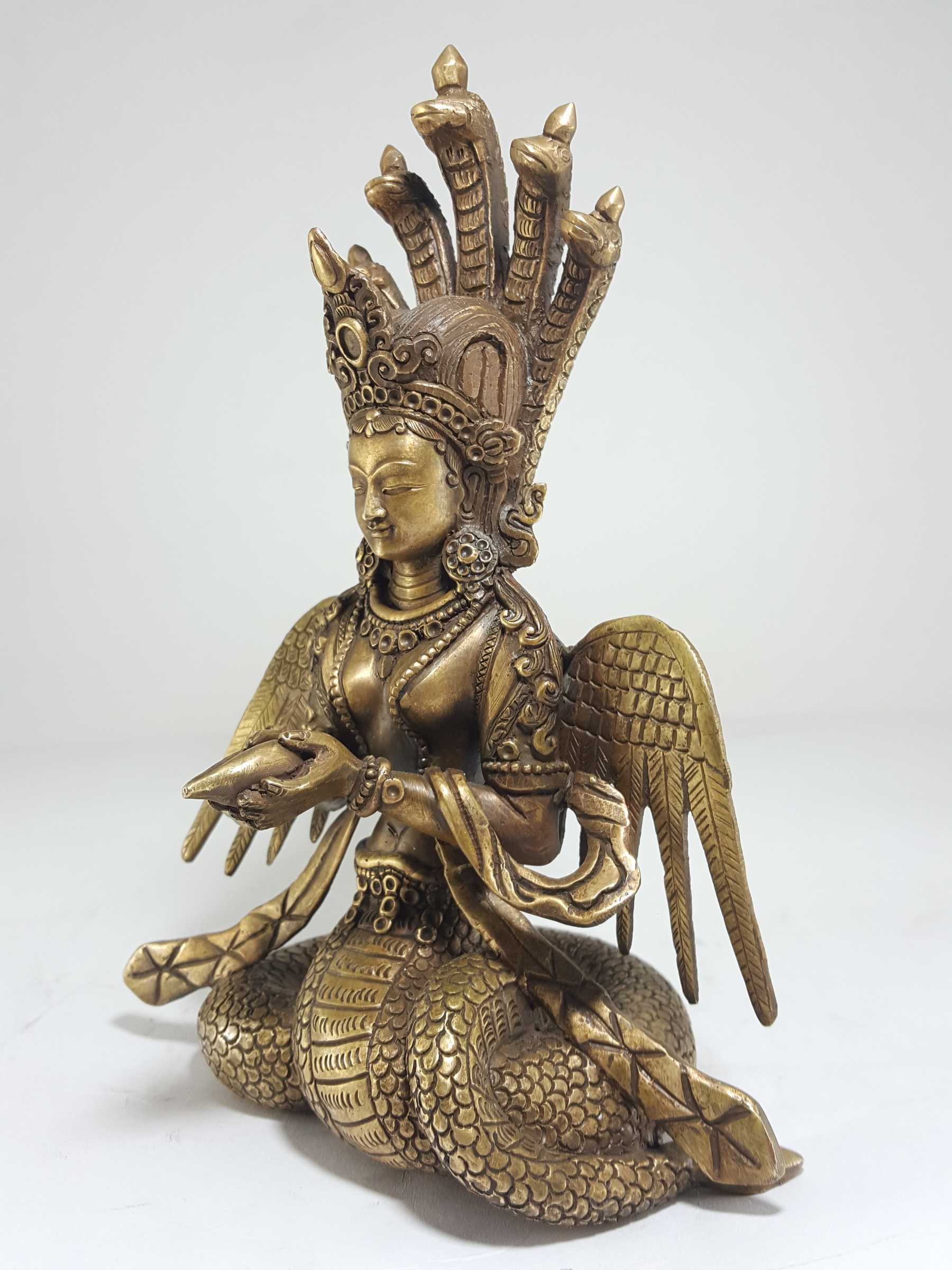 High Quality Statue Naga Kanya Bronze Finishing