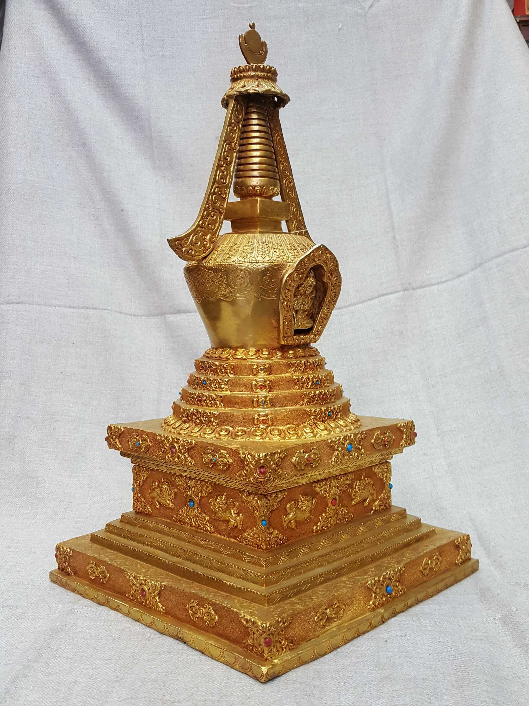 Namgyalma Stupa full Fire Gold Plated Deep Carving, big Statue | Price ...