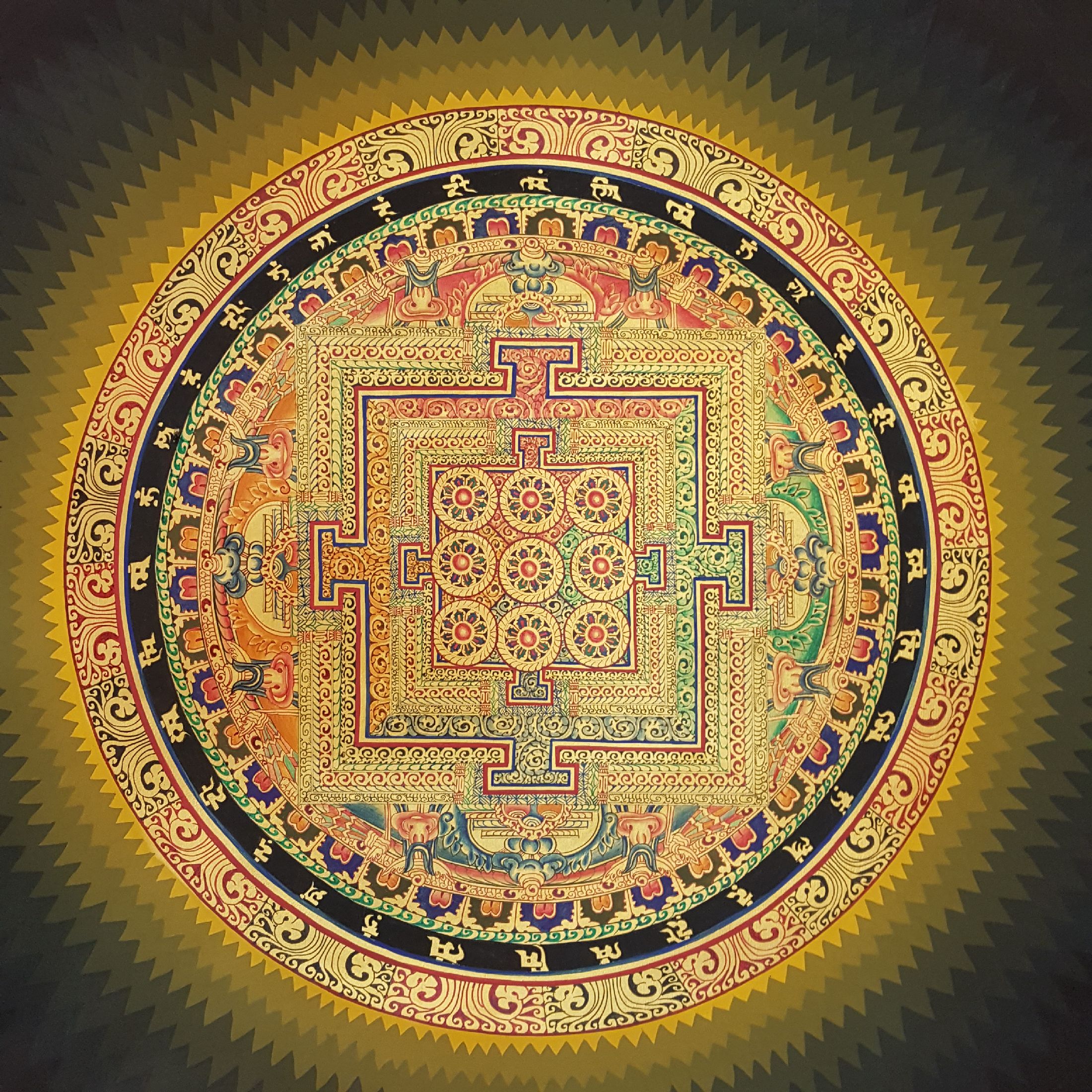 Tibetan Navagraha <span Style=