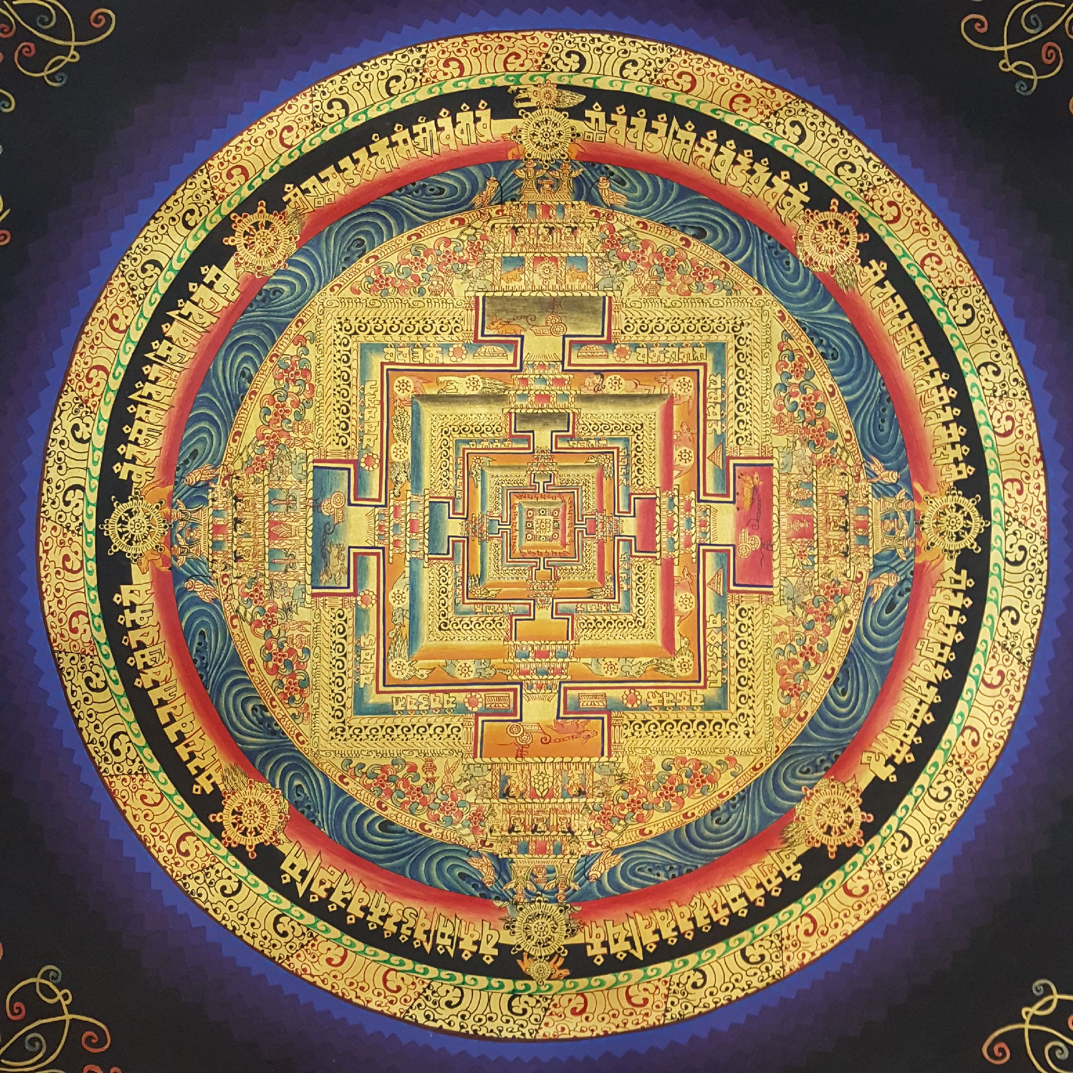 Tibetan Kalachakra Mandala <span Style=