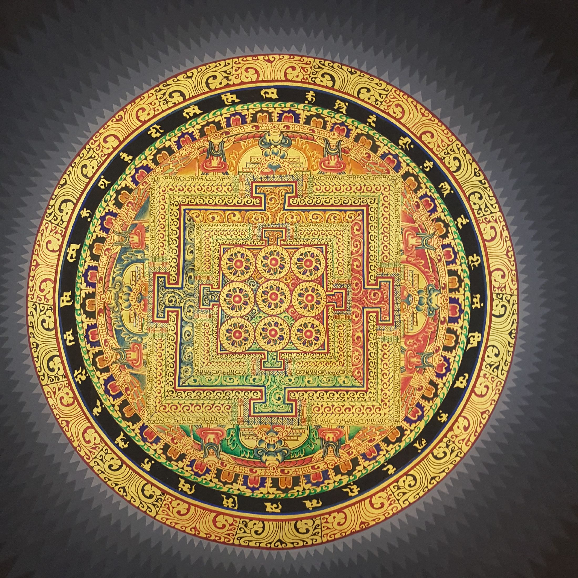 Tibetan Navagraha <span Style=