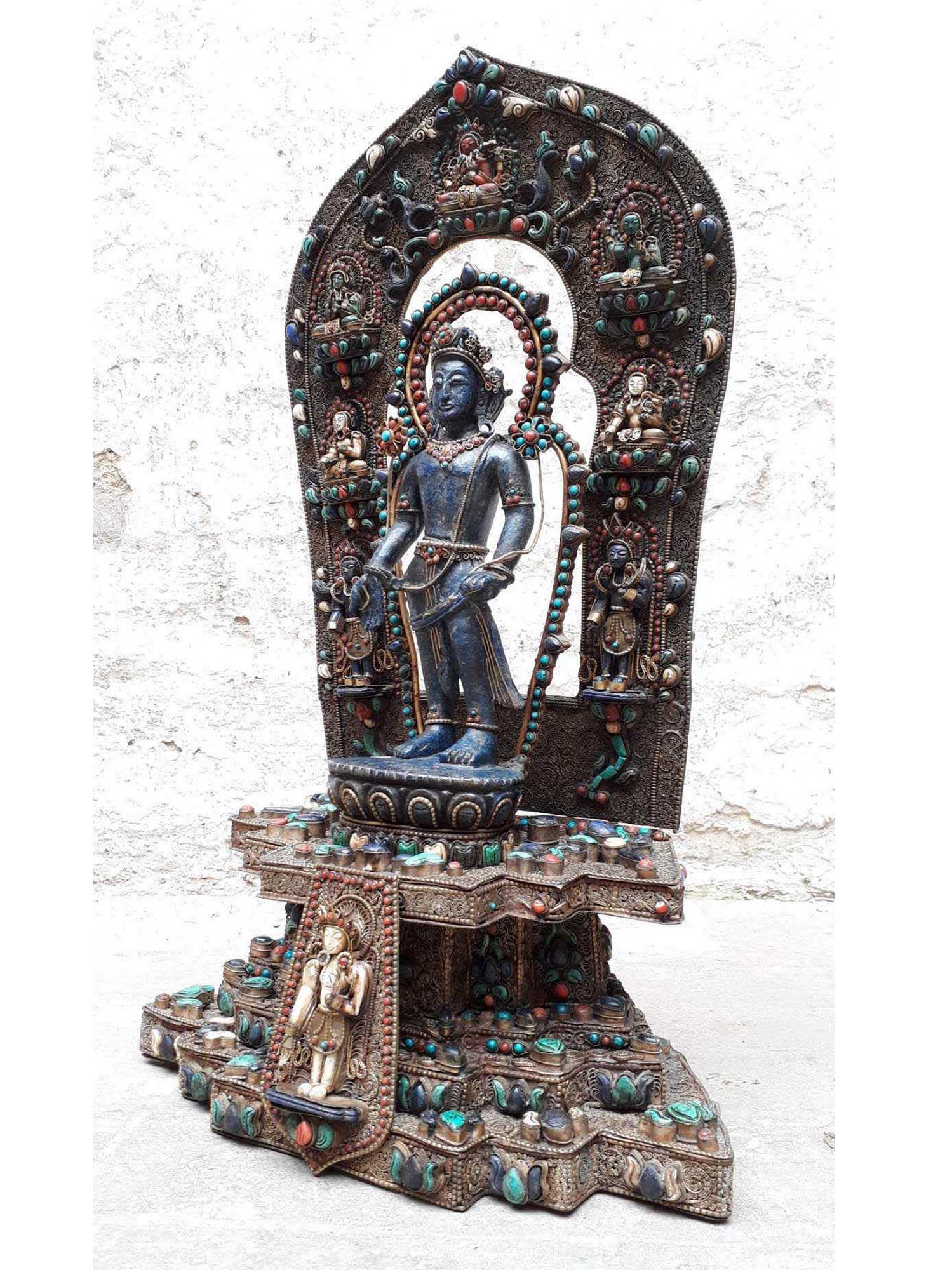 Turquoise Standing Padmapani Avalokiteshvara <span Style=