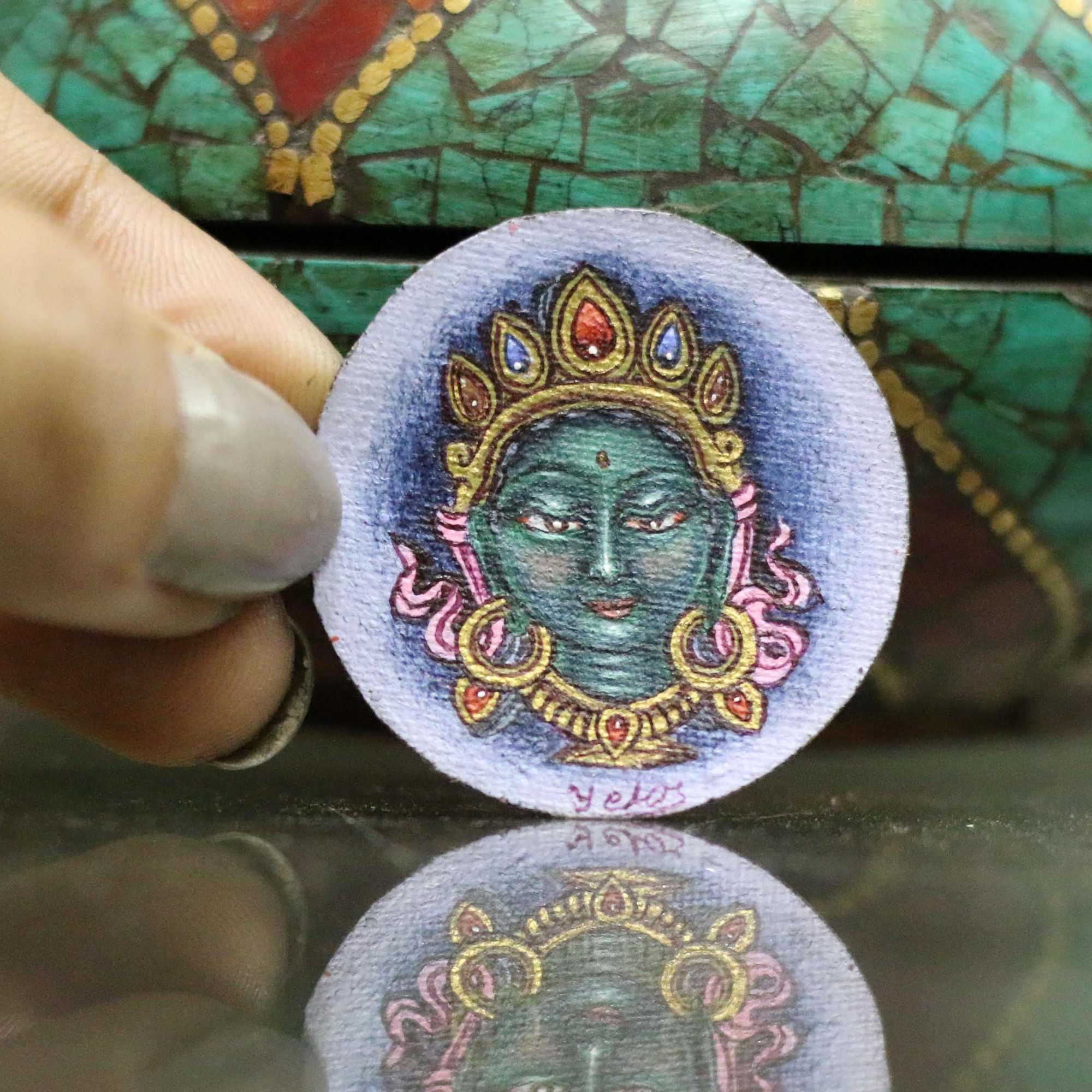 Tiny Newari Thangka <span Style=