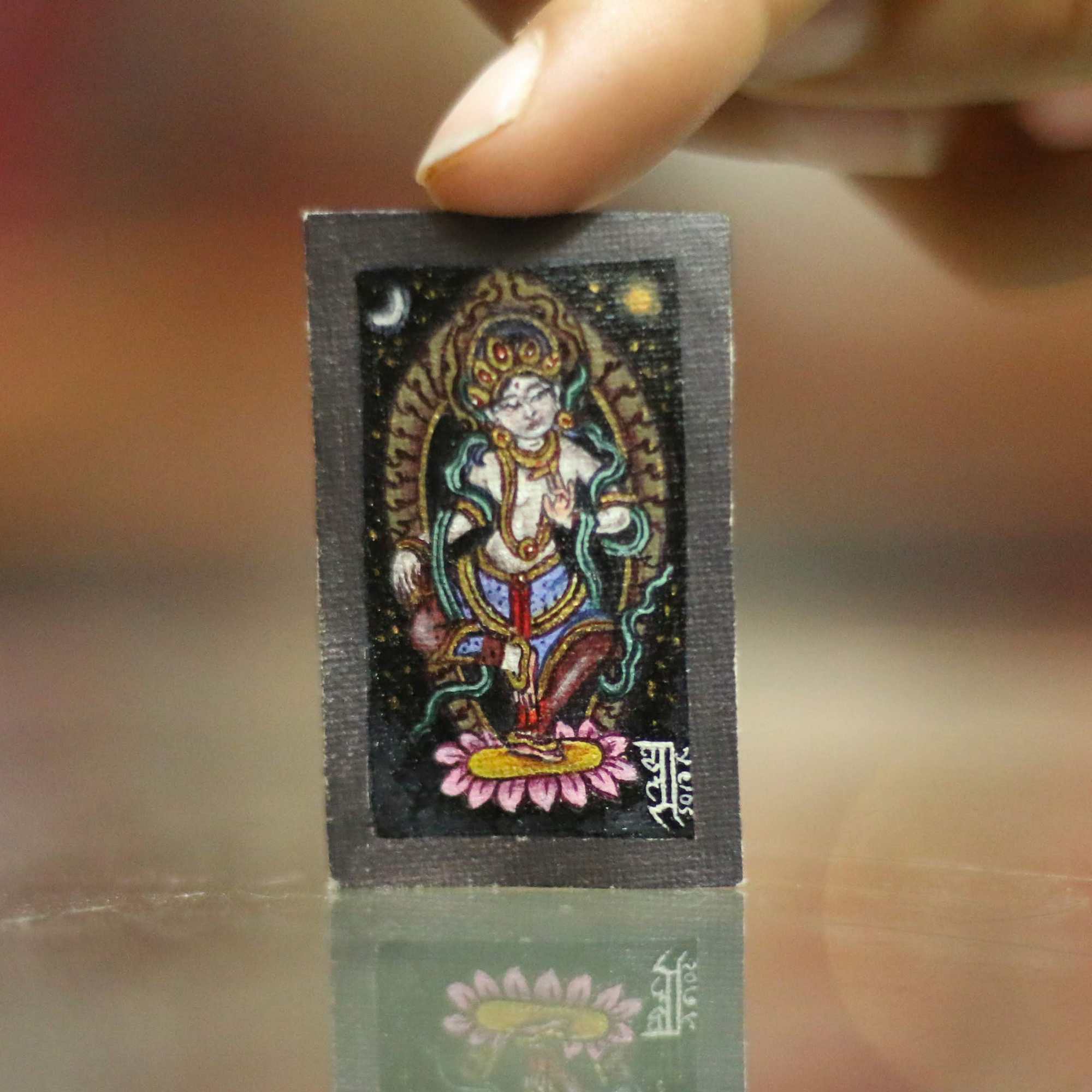 Tiny Newari Thangka <span Style=