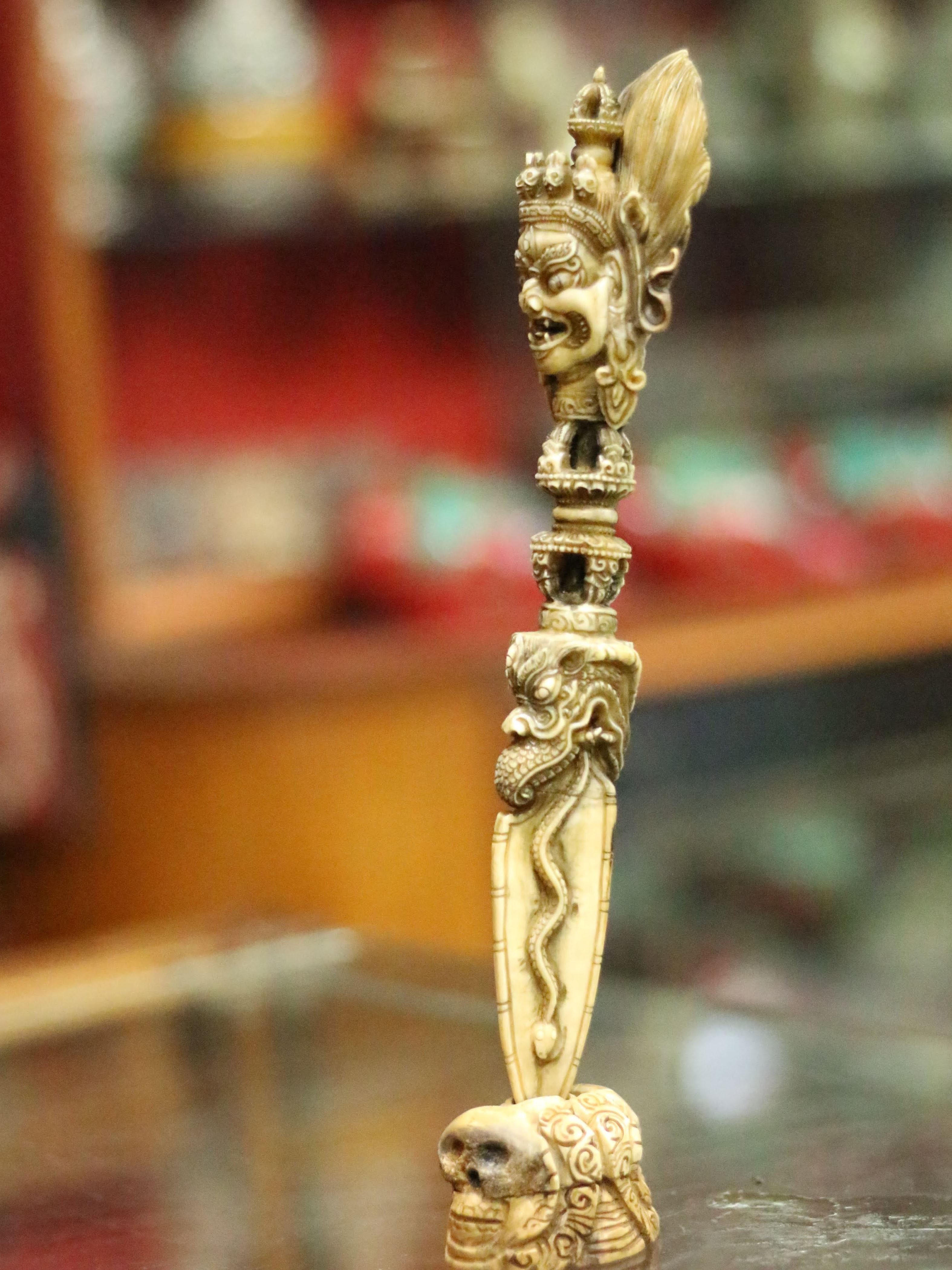 real Bone Carved, Phurba Mahakal