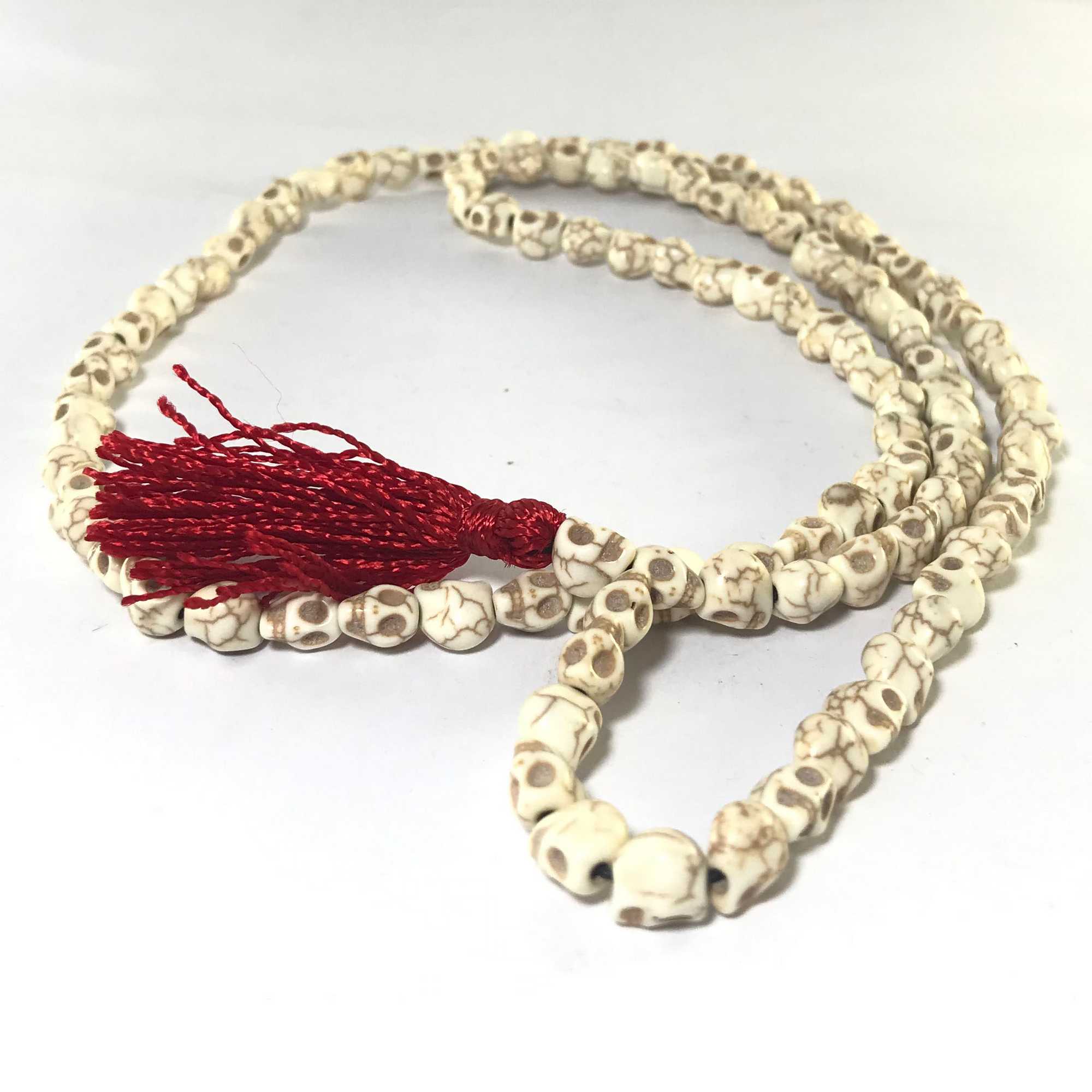 108 Skull Shape Beads, 5mm Prayer Beads Mala