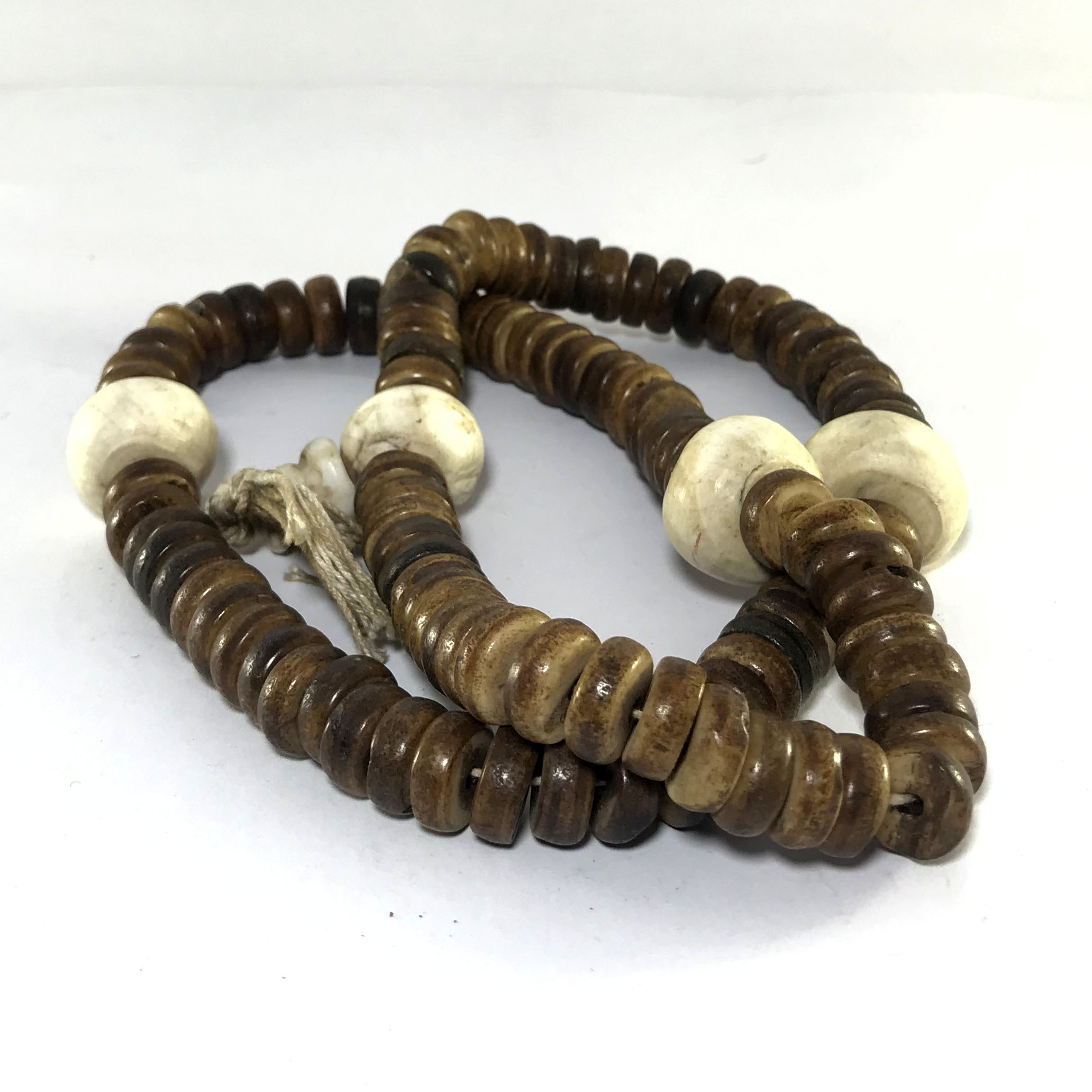 108 Bone Bead, 12mm Prayer Bead Mala <span Style=