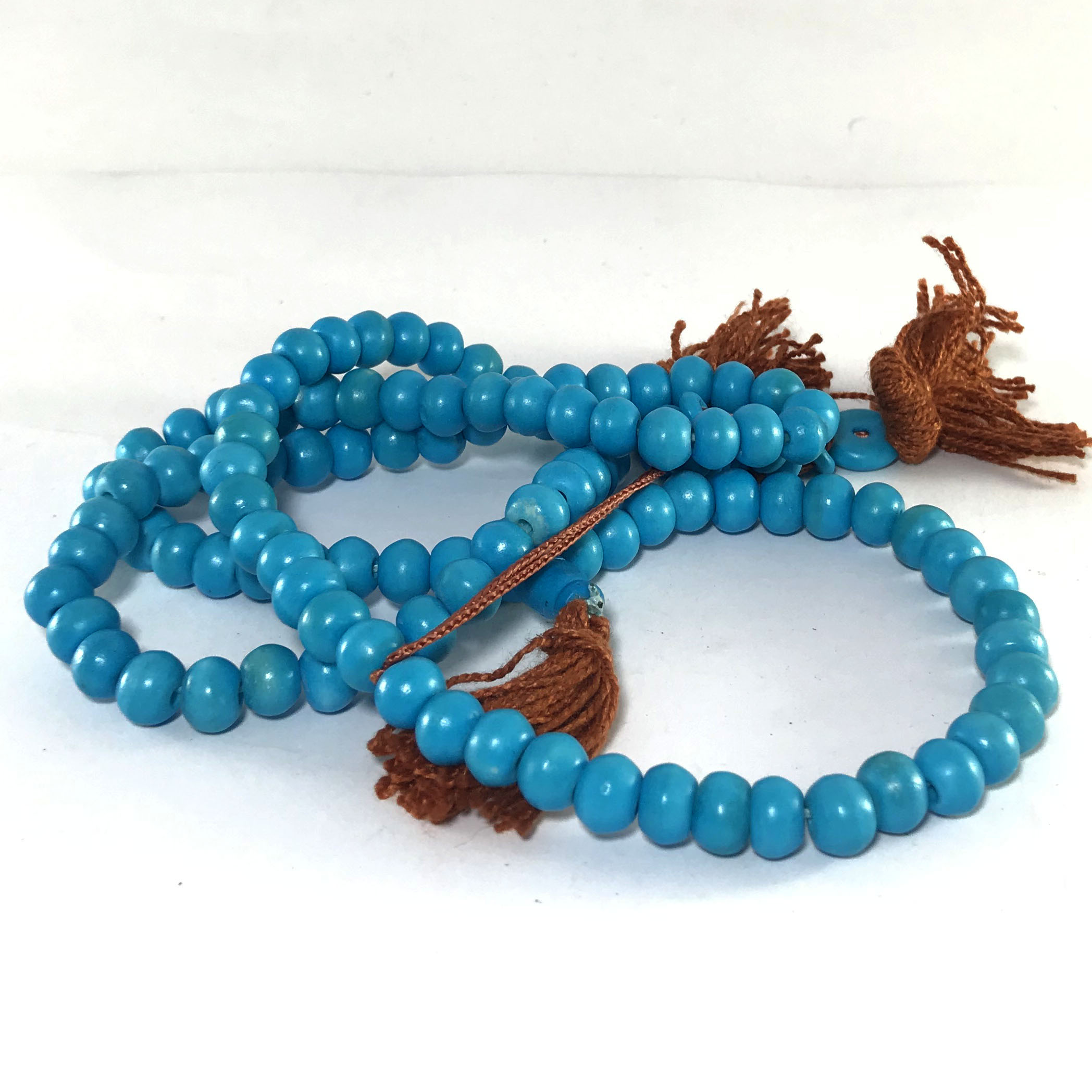 108 Turquoise Color Bead, 9mm Prayer Bead Mala <span Style=