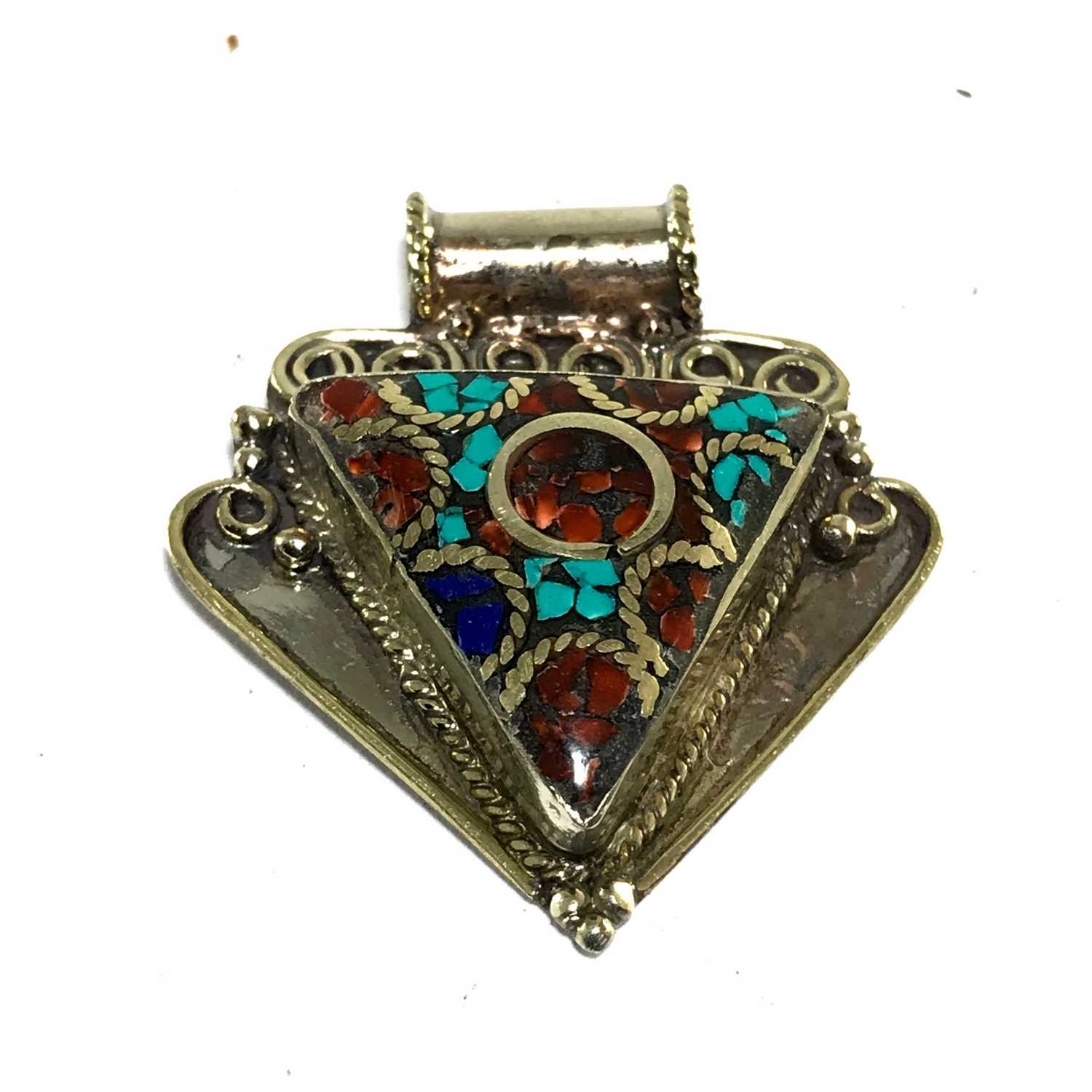 Tibetan Metal Pendant <span Style=