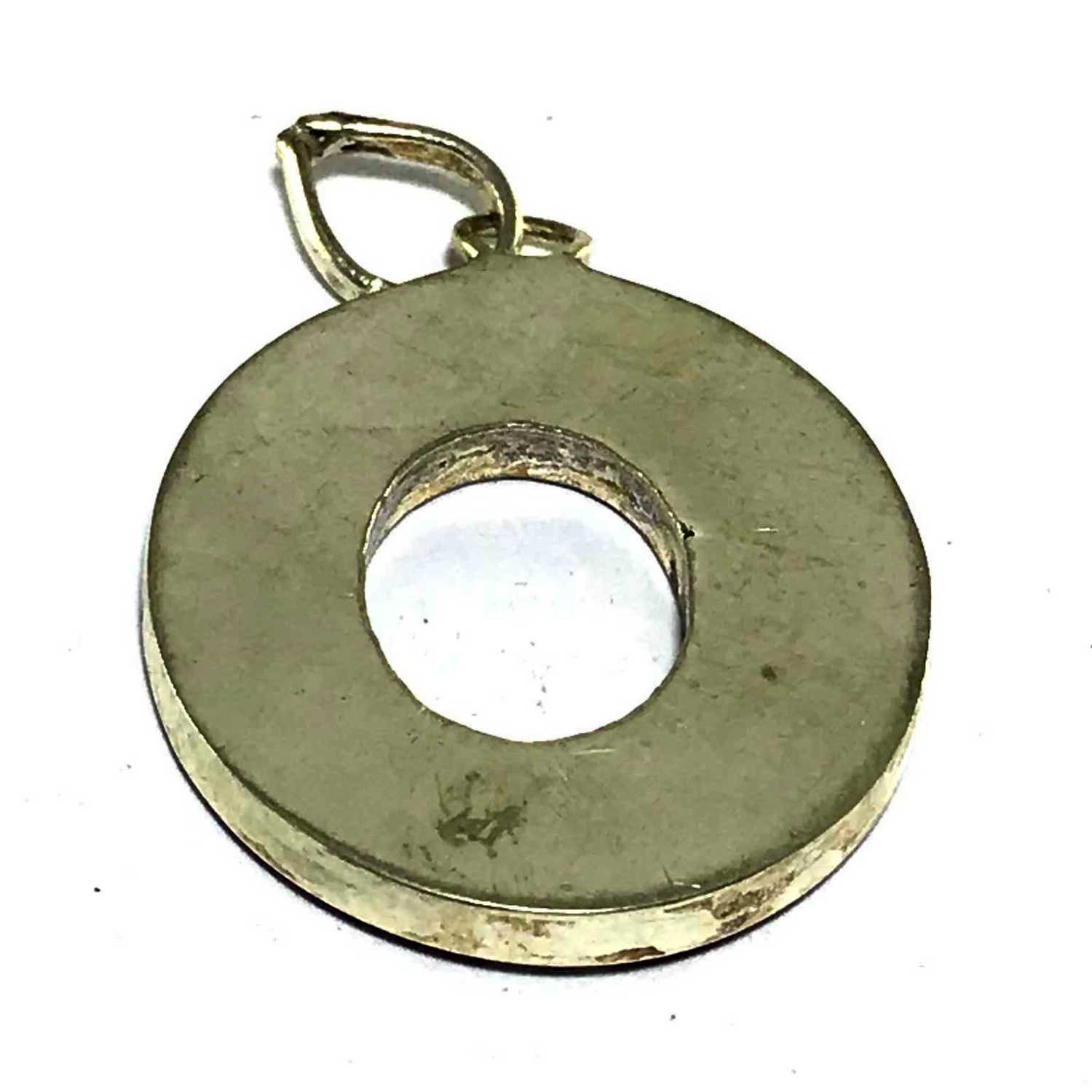 Tibetan Om Mani Padme Hum Metal Pendant <span Style=