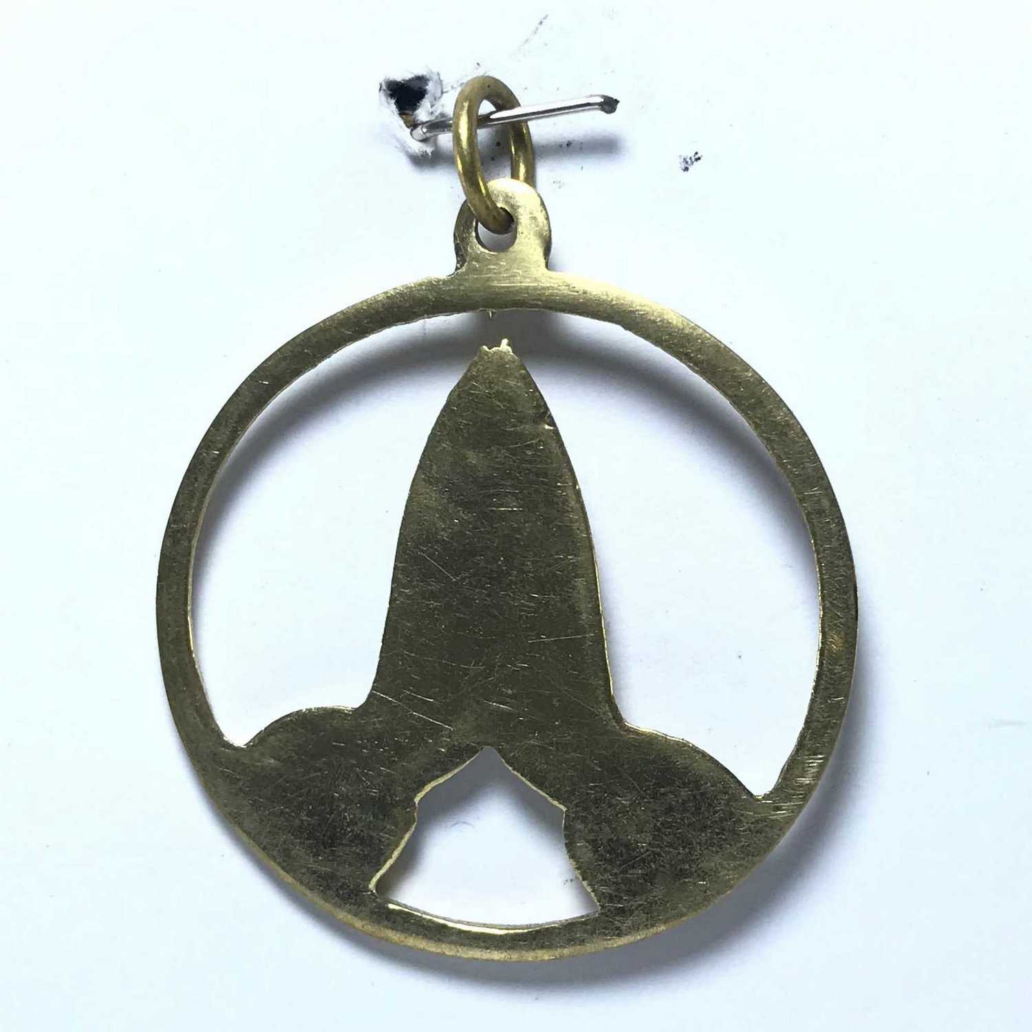 Metal Namaste Pendant