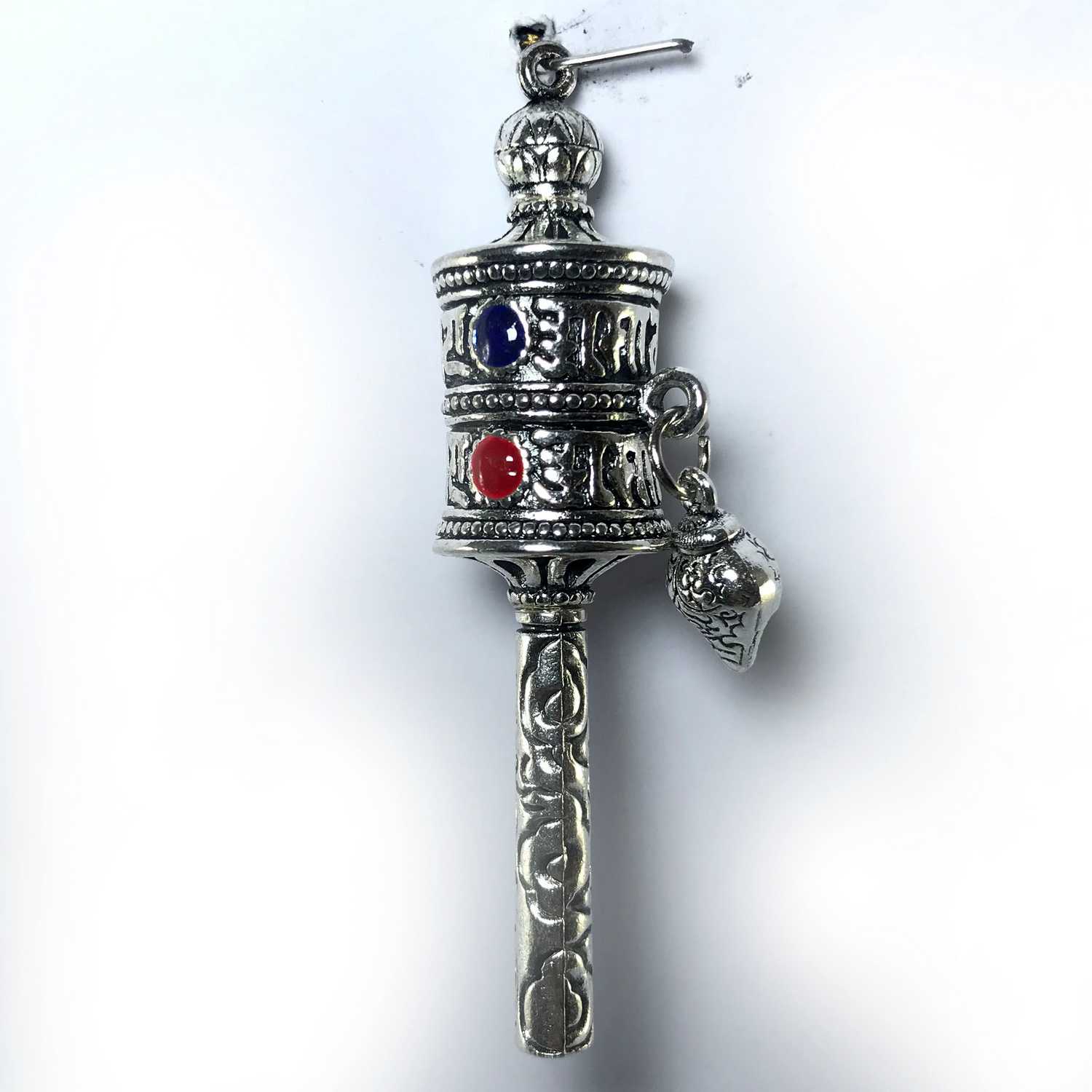 Metal Prayer Wheel Pendant