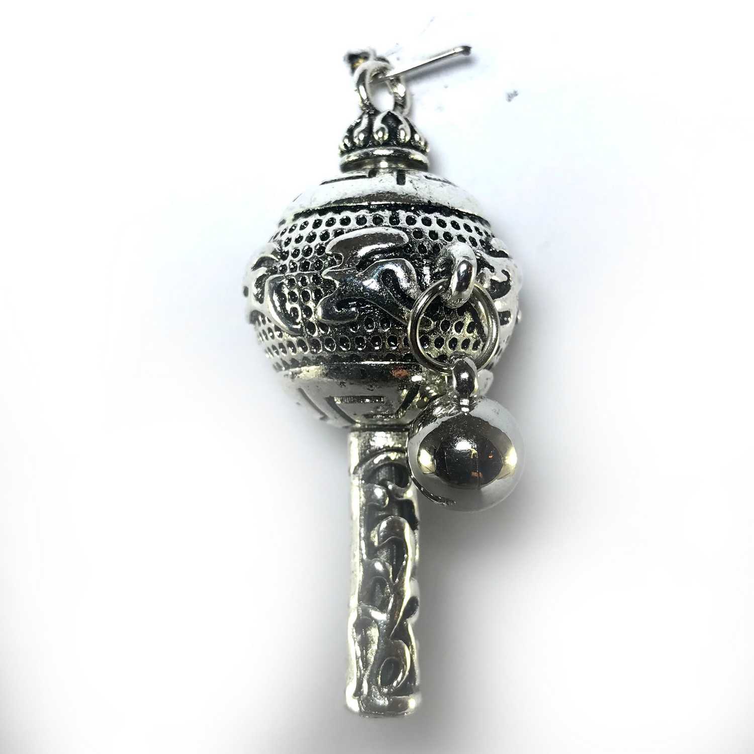 Metal Prayer Wheel Pendant