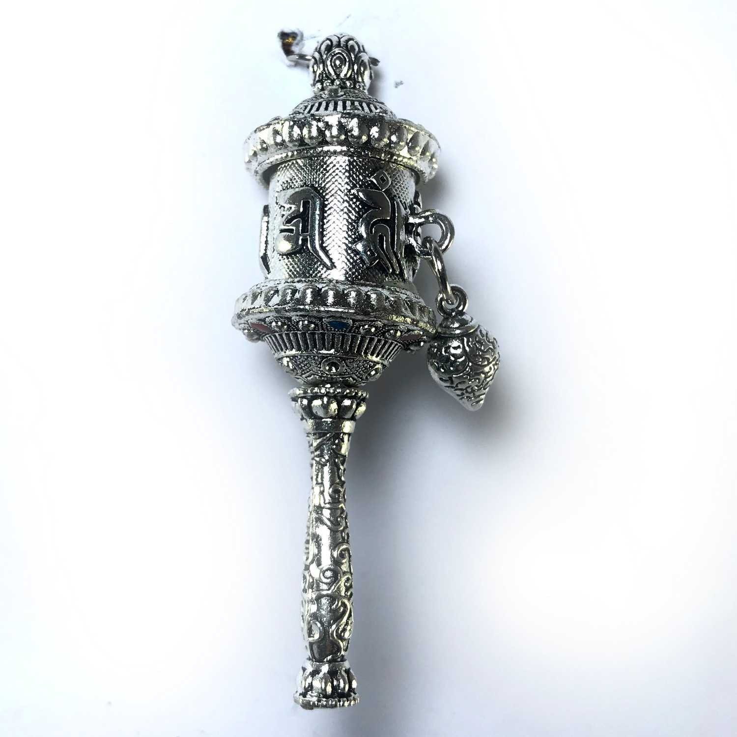 Metal Prayer Wheel Pendant