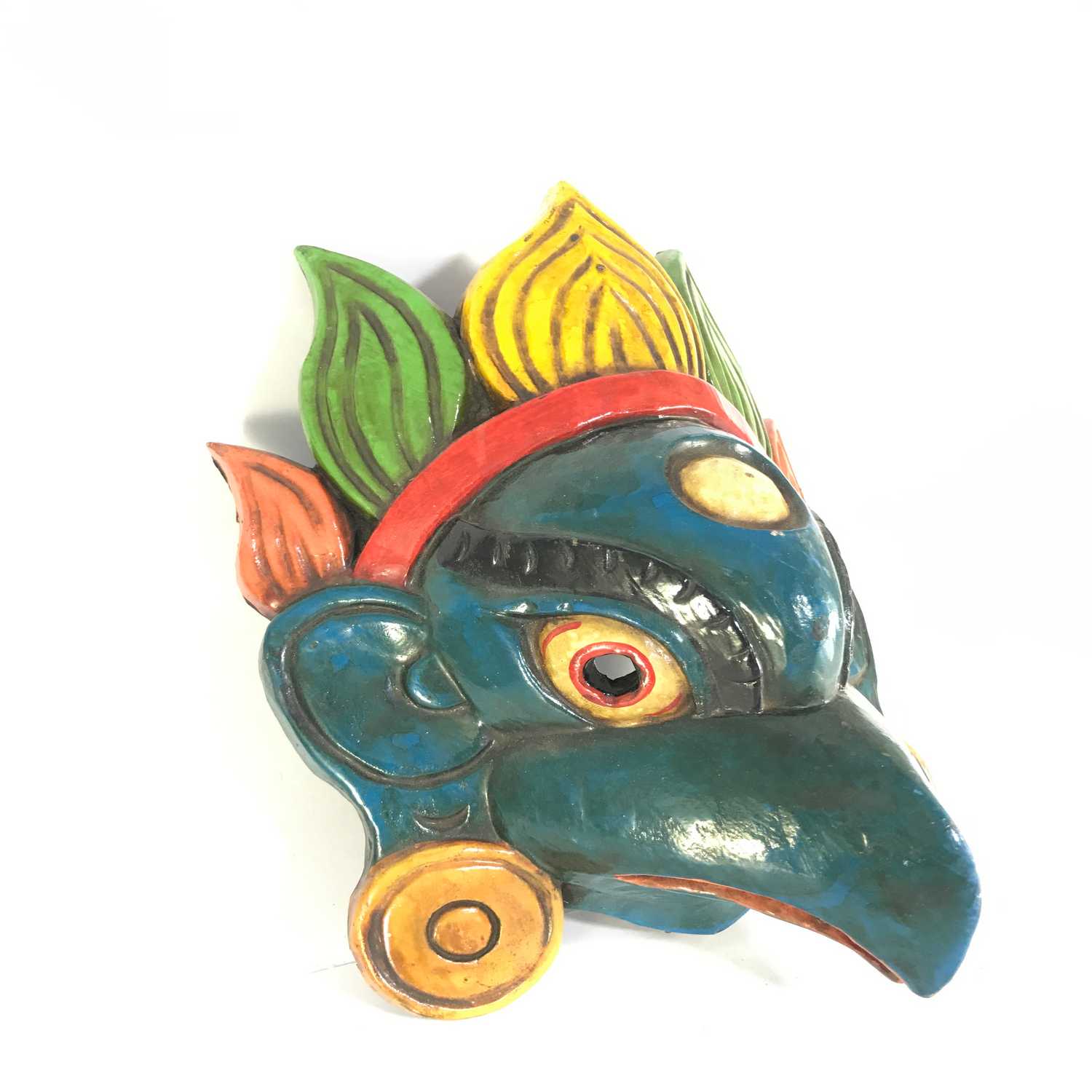 Wooden Garuda Mask, <span Style=