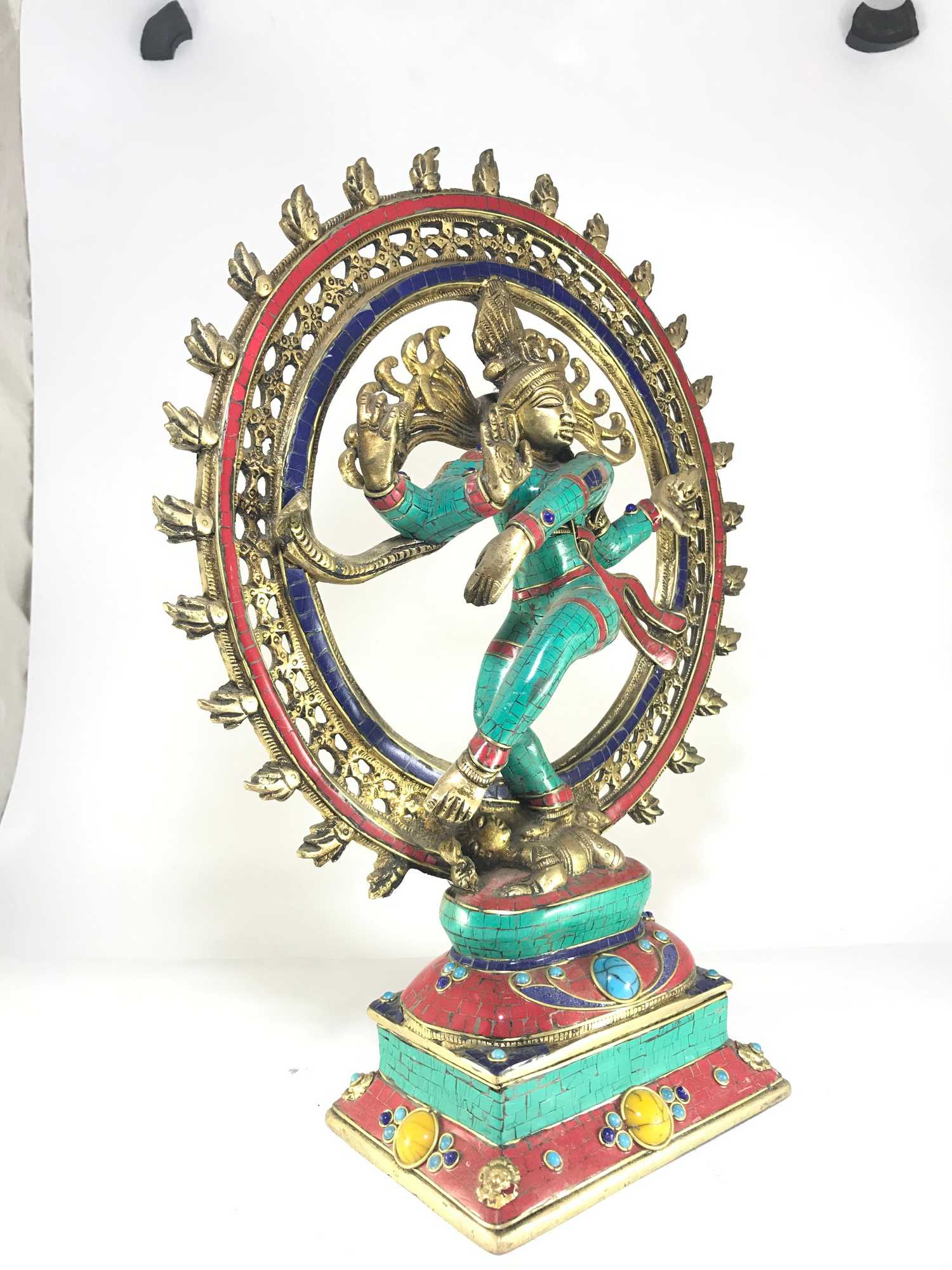 Dancing Shiva, Mahadev, Nataraja, With stone Setting