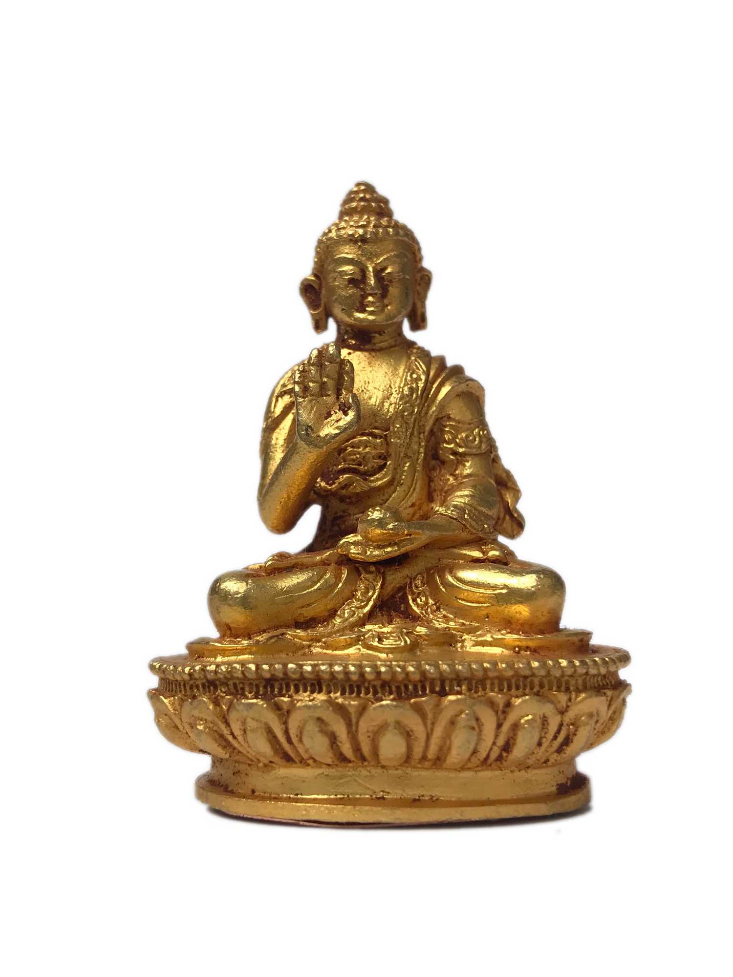 Tibetan Pancha Buddha Set, full Gold Plated