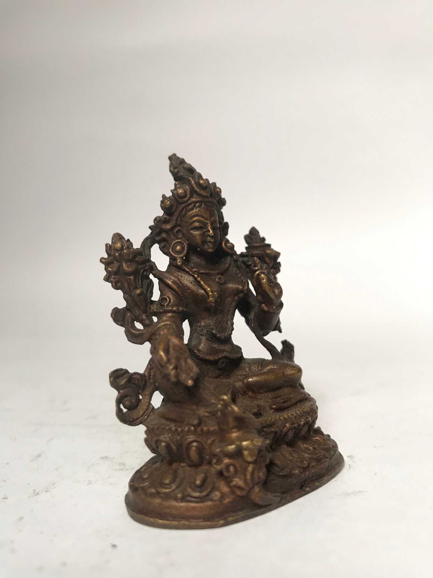 Tiny Tibetan Statue <span Style=