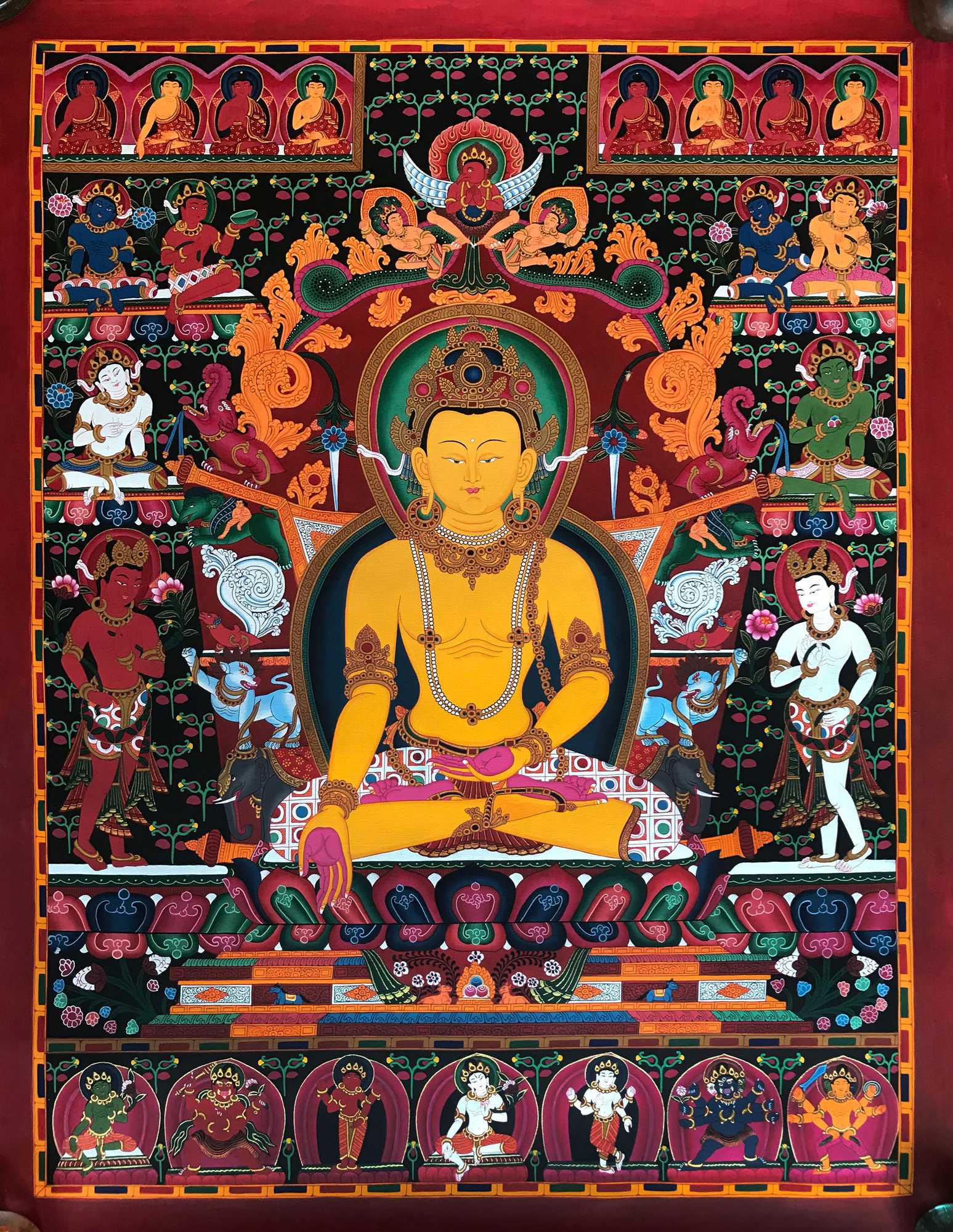 Tibetan Thangka <span Style=