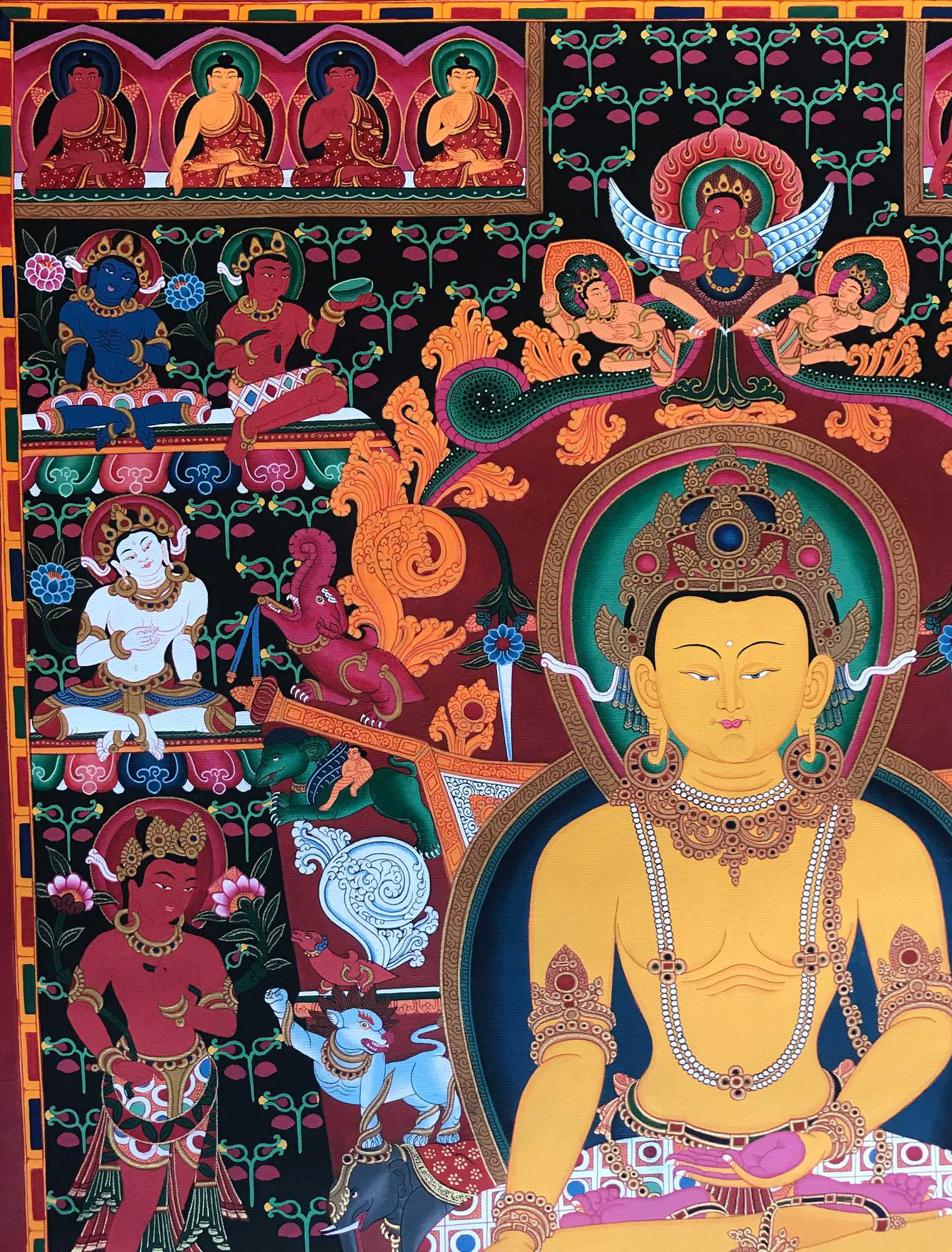 Tibetan Thangka <span Style=