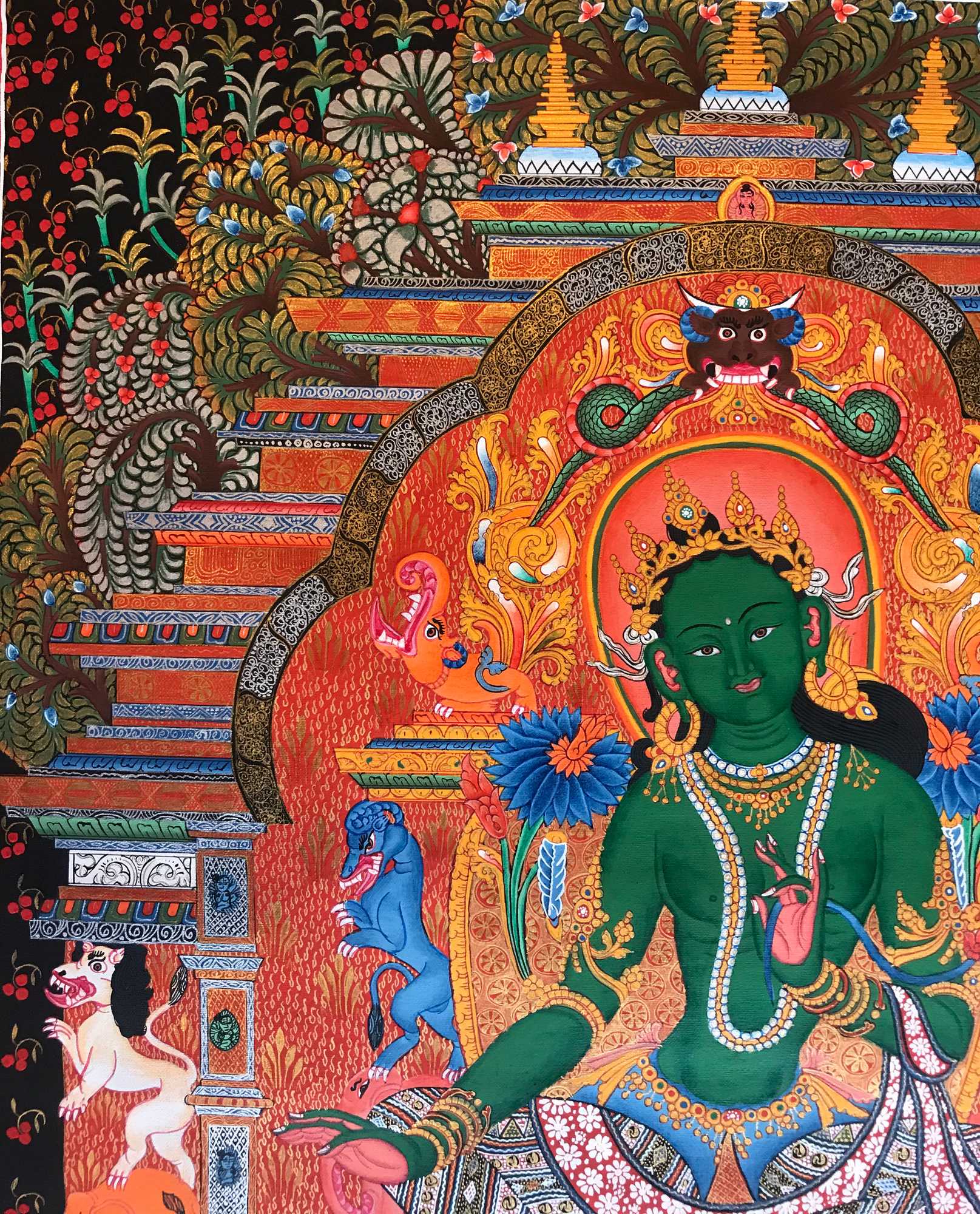 Tibetan Thangka <span Style=