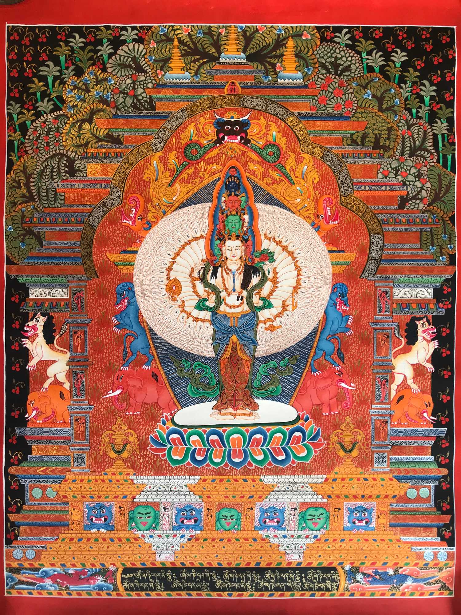 Tibetan Thangka <span Style=