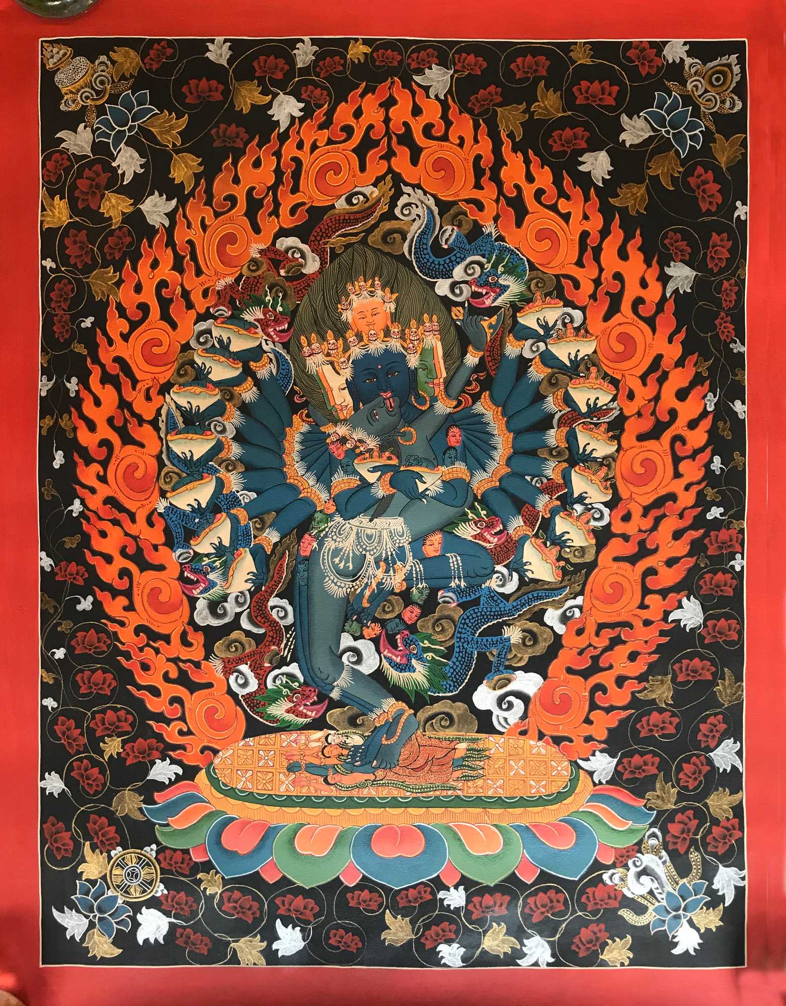 Tibetan Thangka <span Style=