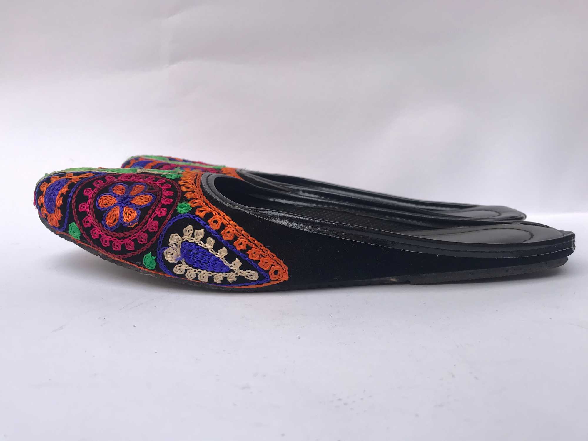 Nepali Handmade Sandals, With Heals And Bead Design