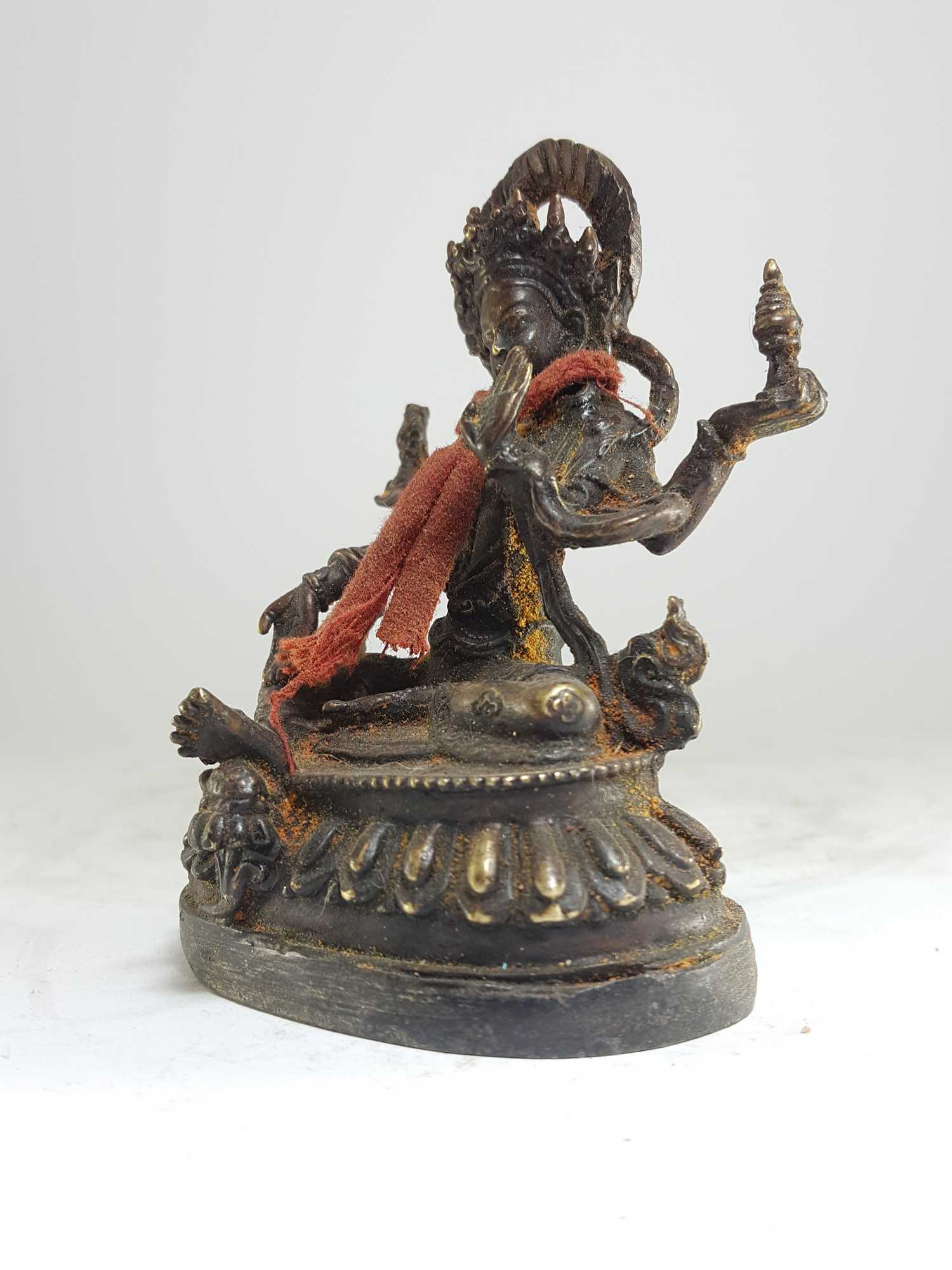 Tibetan Statue Of Lakshmi, antique Finishing