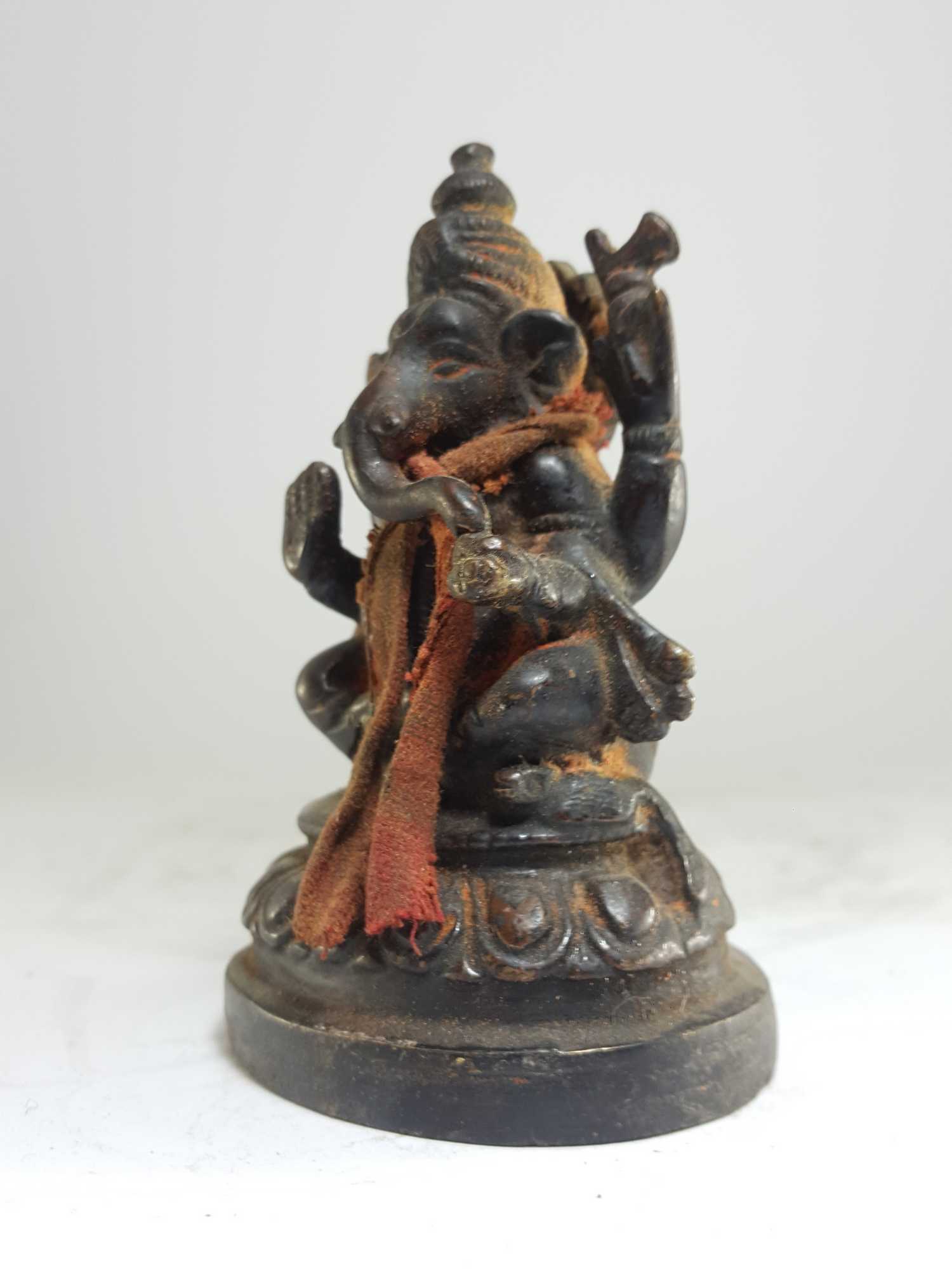 Tibetan Statue Of Ganesh, antique Finishing