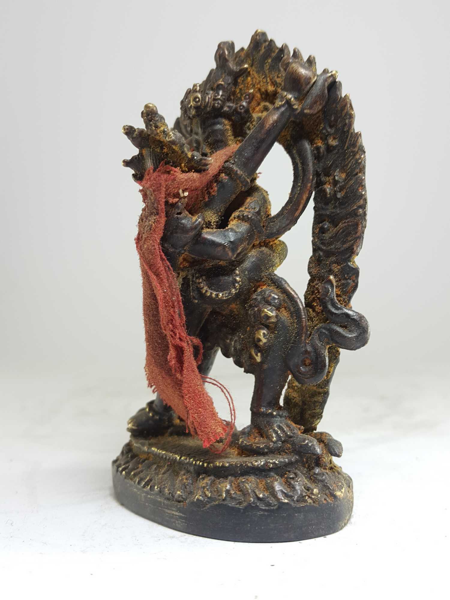 Tibetan Statue Of Chakrasamvara - Heruka, antique Finishing