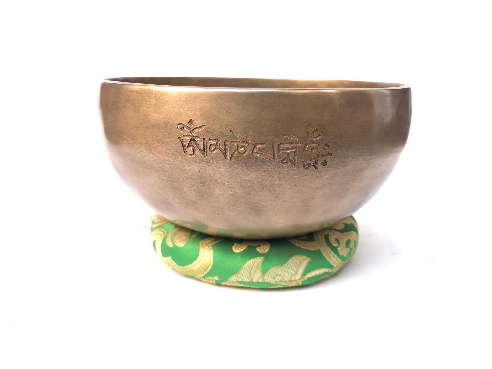 Hand Beaten Full Moon Singing Bowl Antique Finishing