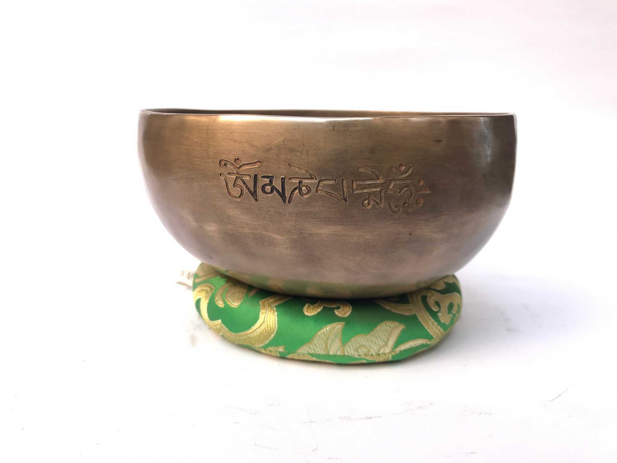 Hand Beaten Full Moon Singing Bowl Antique Finishing