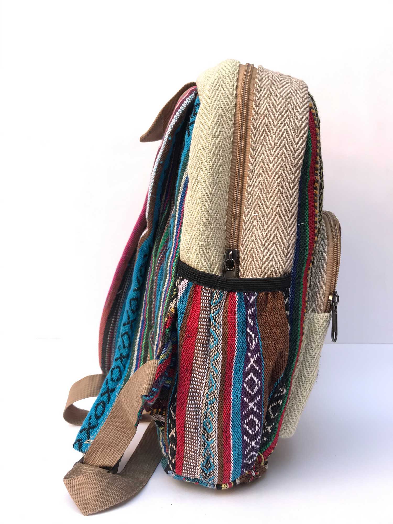 Natural Hemp Backpack Bag