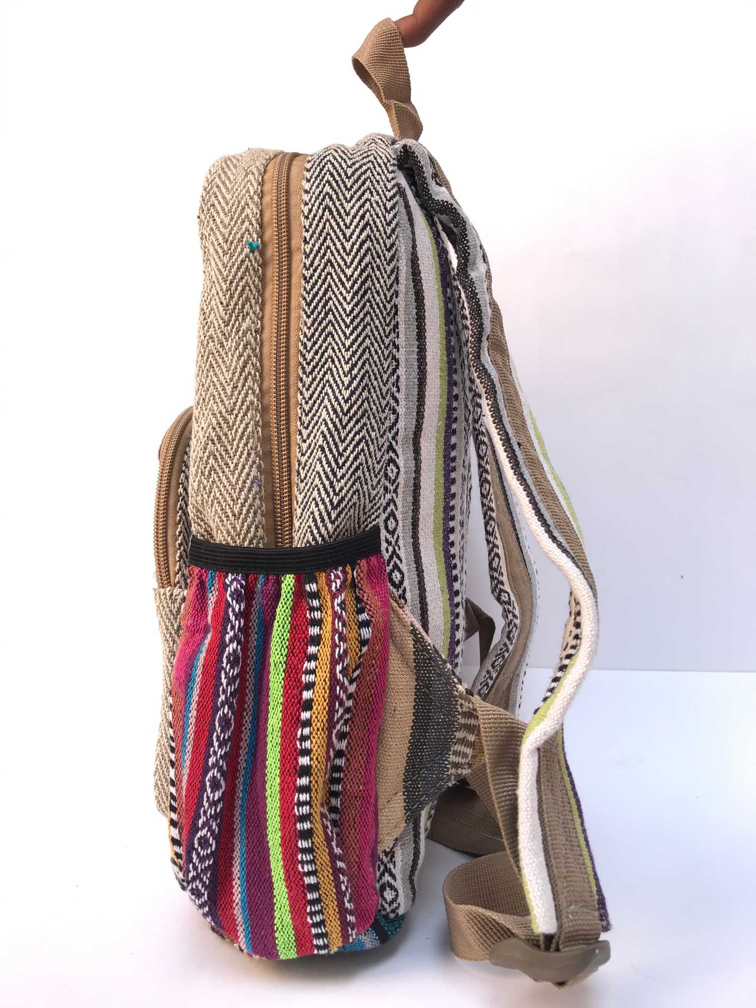 Natural Hemp Backpack Bag